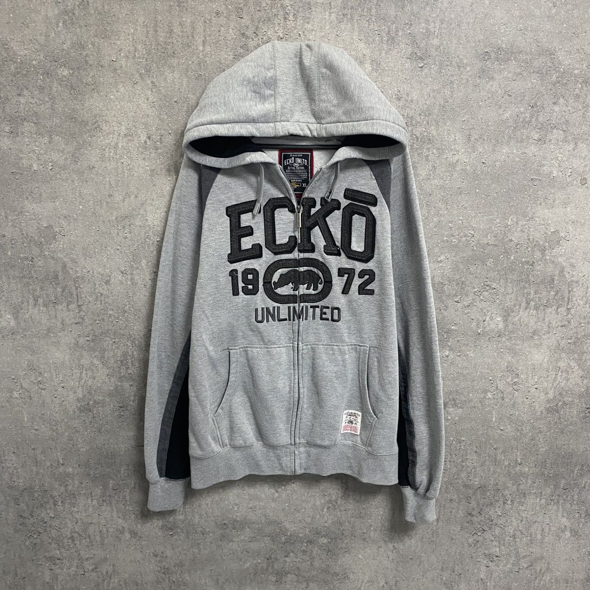 Ecko Unltd. Crazy Vintage Ecko Unltd Y2K Zip Hoodie Japan Style Size US XL / EU 56 / 4 - 1 Thumbnail