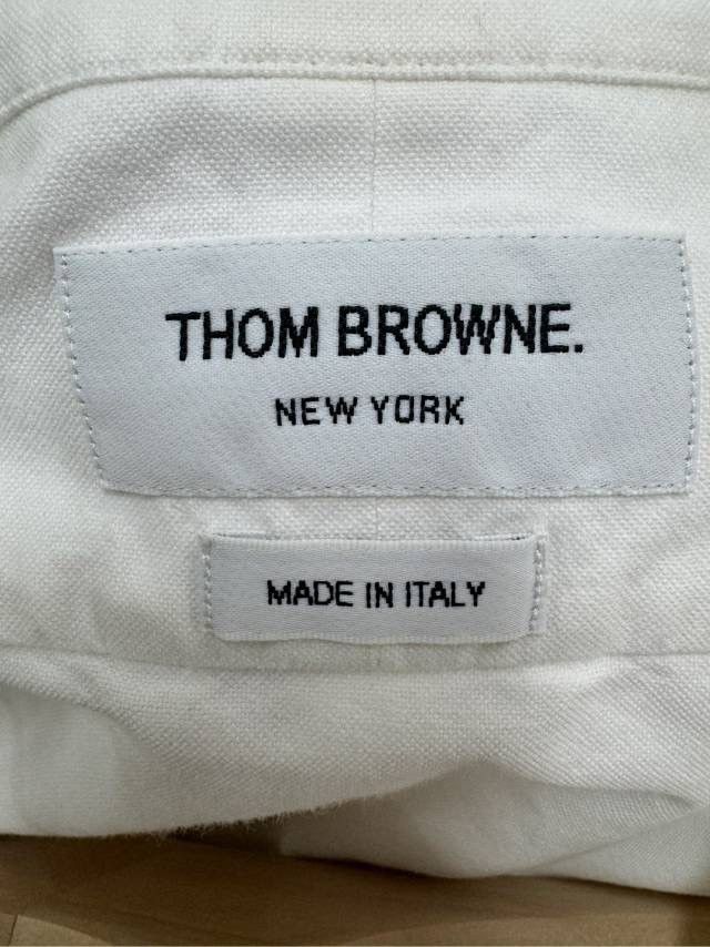 Thom Browne Thom Browne Four-Bar Embroidered Long Sleeve Shirt K26WX Size US M / EU 48-50 / 2 - 5 Thumbnail