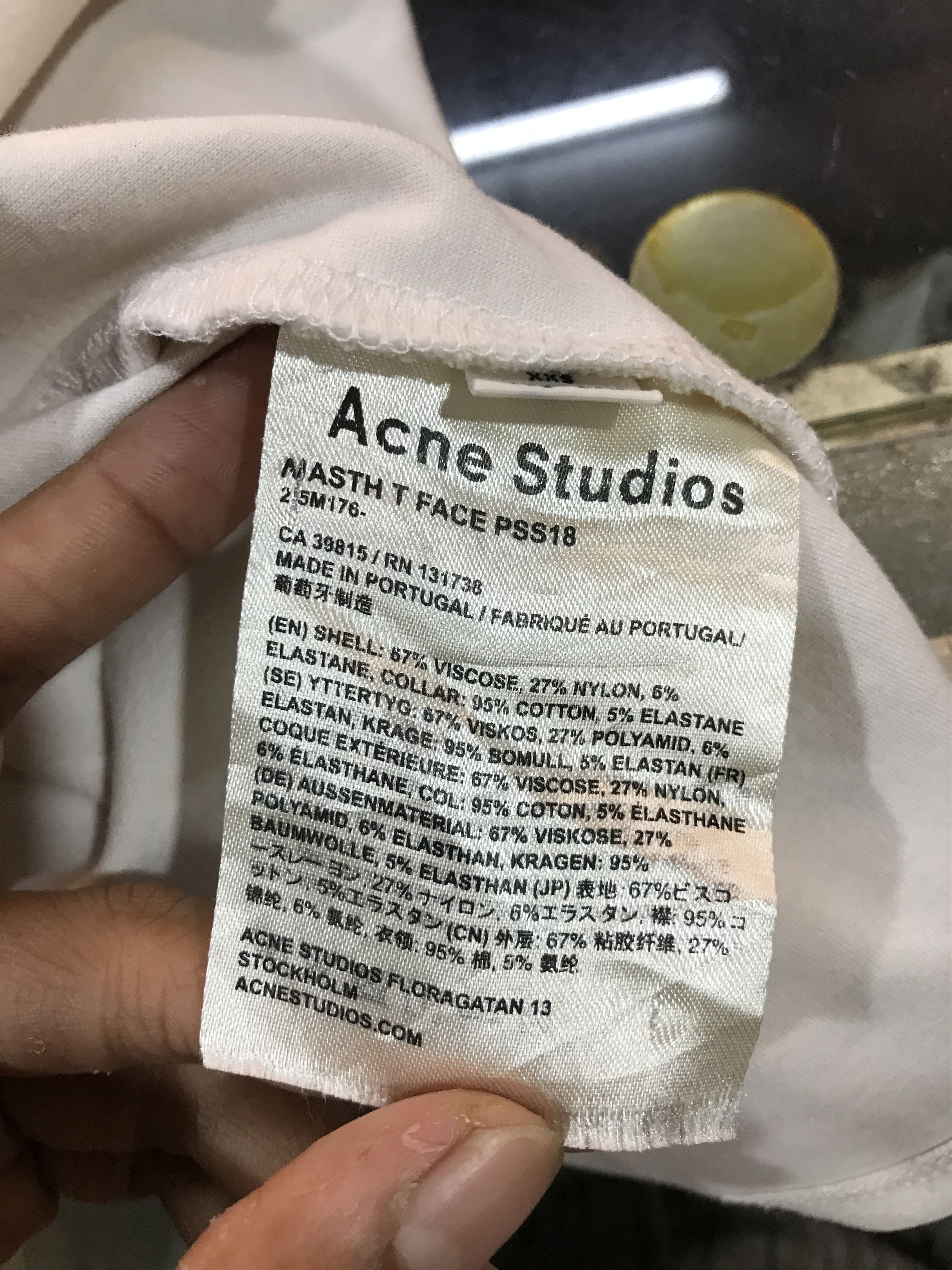 Acne Studios Acne Studios Nasth T Face PSS18 Size US XXS / EU 40 - 6 Thumbnail