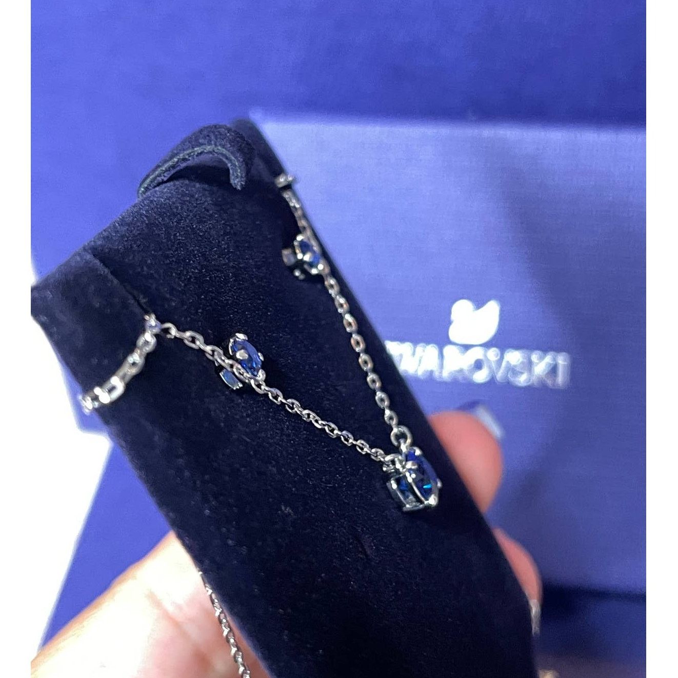 Swarovski Swarovski Attract set Round, Blue Necklace and Earrings Size ONE SIZE - 3 Thumbnail
