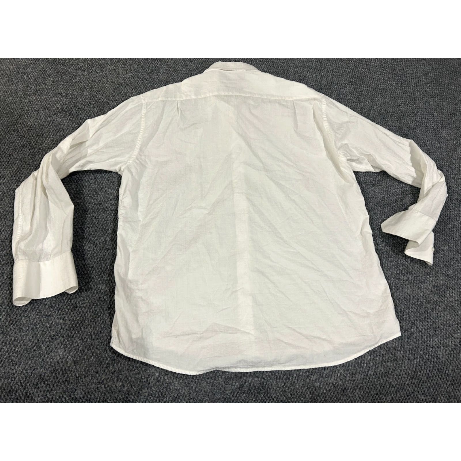 Vintage Visconti Shirt Mens XL White Long Sleeve Button Front Spread Collar Shirt Size US XL / EU 56 / 4 - 5 Thumbnail