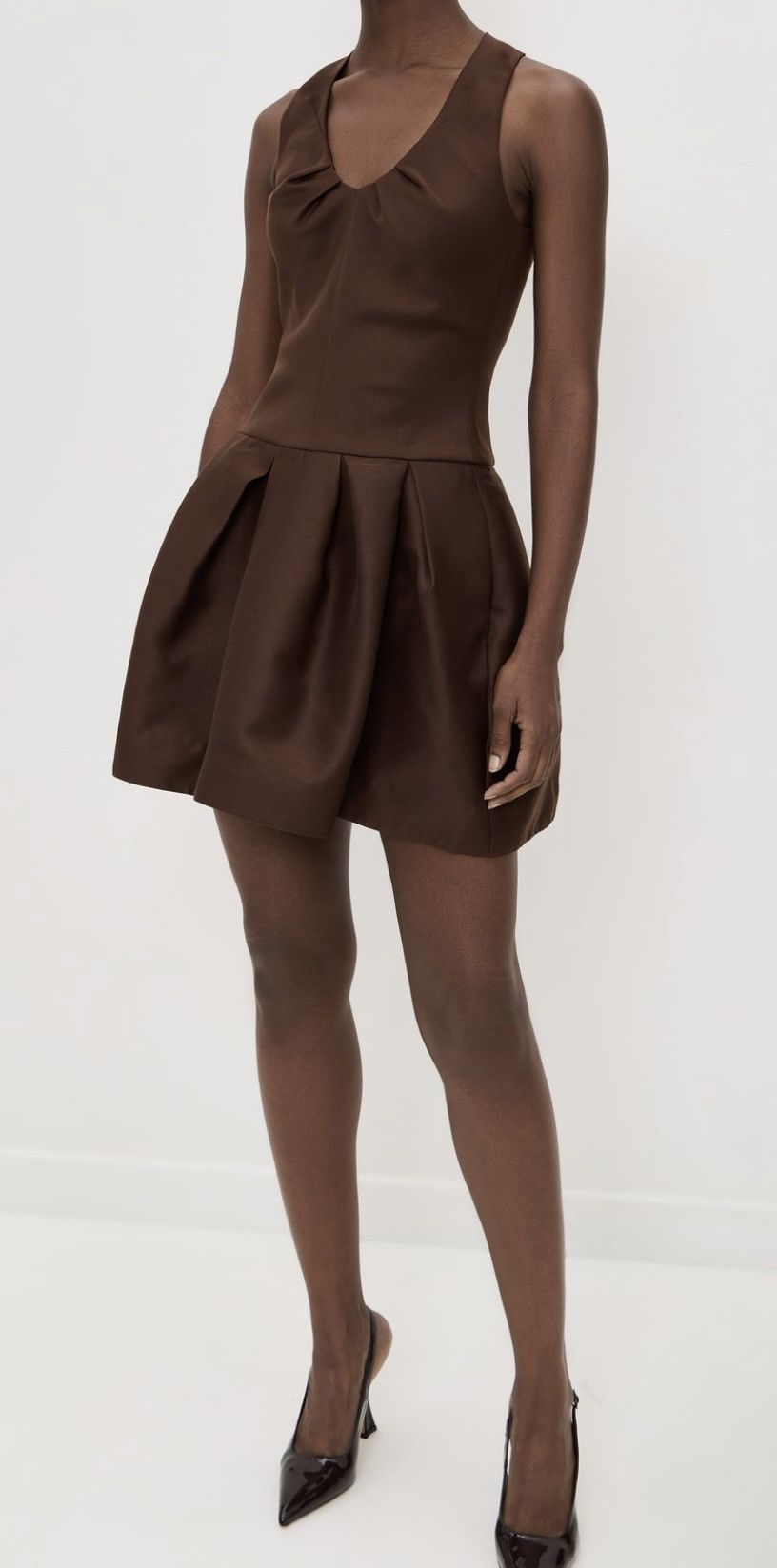 Shushu/Tong SHUSHU/TONG Tucked Halter Neck Dress size UK12/US 8 Size M / US 6-8 / IT 42-44 - 6 Thumbnail