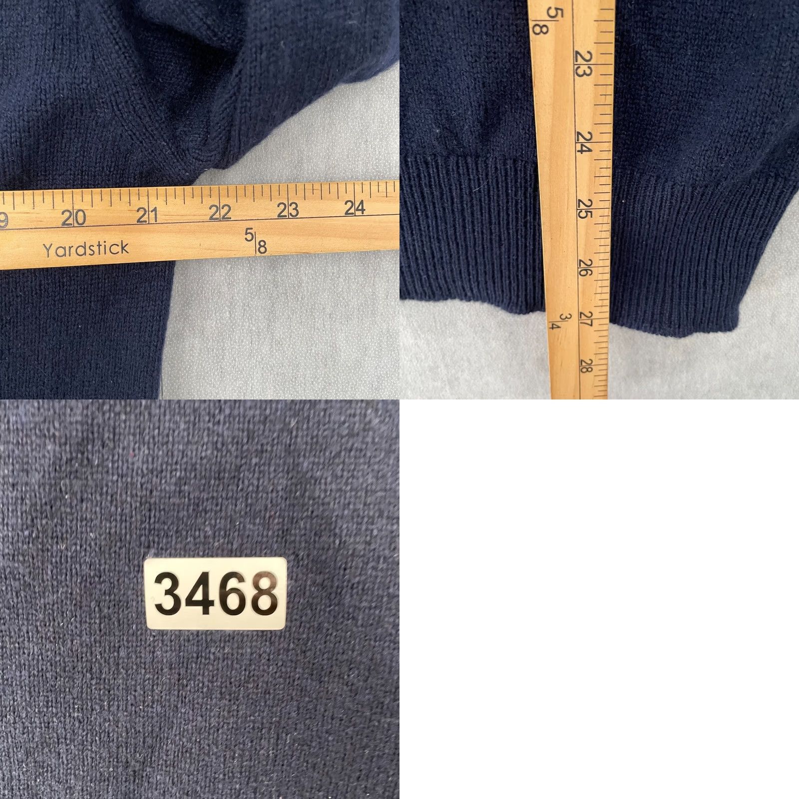 Vintage Gleneagles Knitwear Co Sweater Men Blue Cashmere V-Neck Pullover Adult M Weighted Opulence? Size US M / EU 48-50 / 2 - 8 Thumbnail
