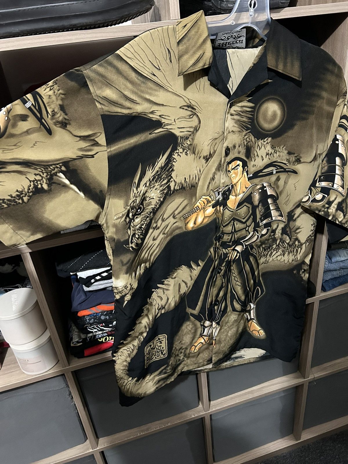 JNCO Insane Mecca Bouton Up Japanese Style Short Sleeve Shirt Size US M / EU 48-50 / 2 - 2 Thumbnail