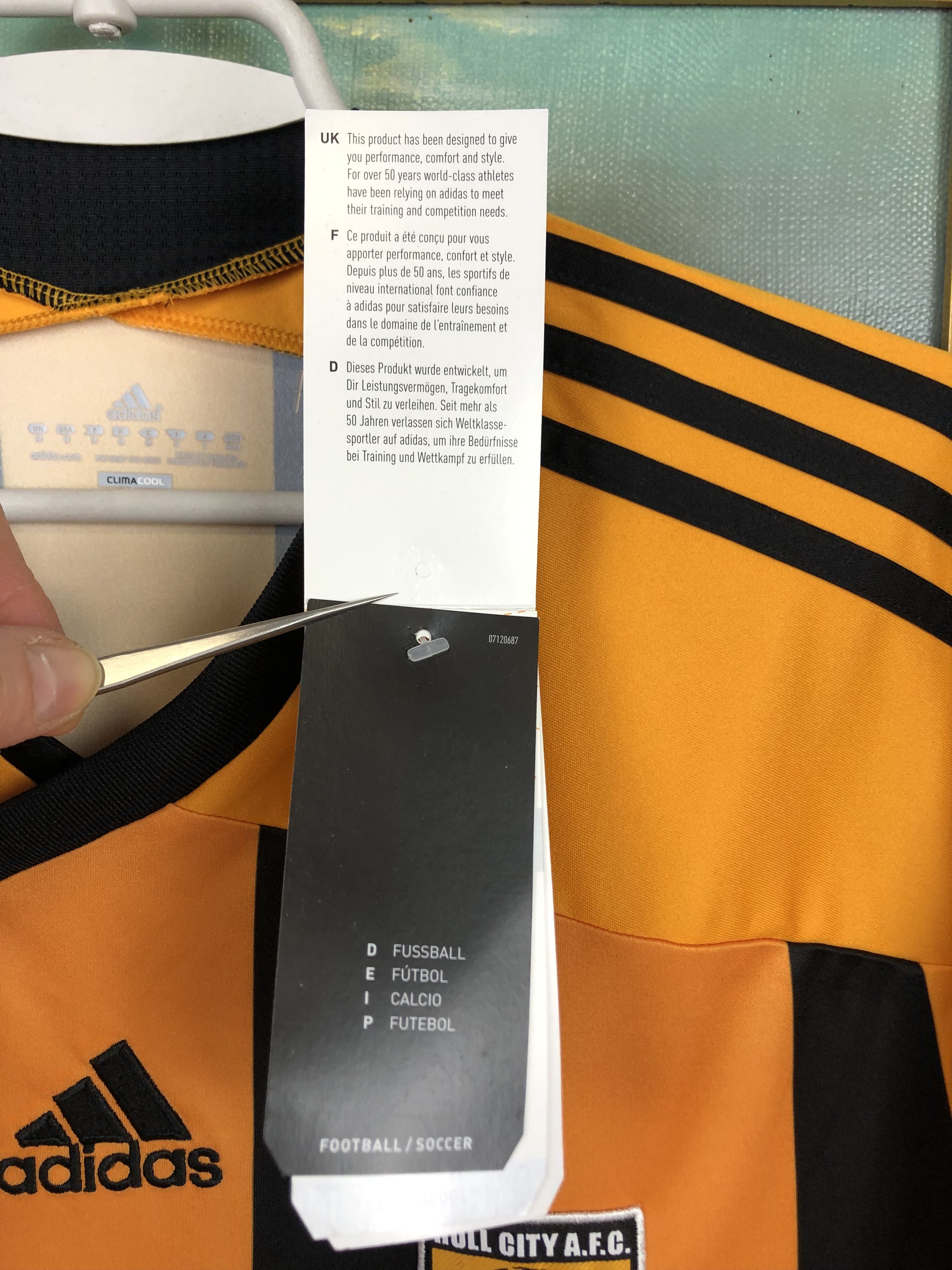 Adidas Hull City football shirt 2011 Soccer Adidas Jersey Rare New Size US M / EU 48-50 / 2 - 7 Thumbnail