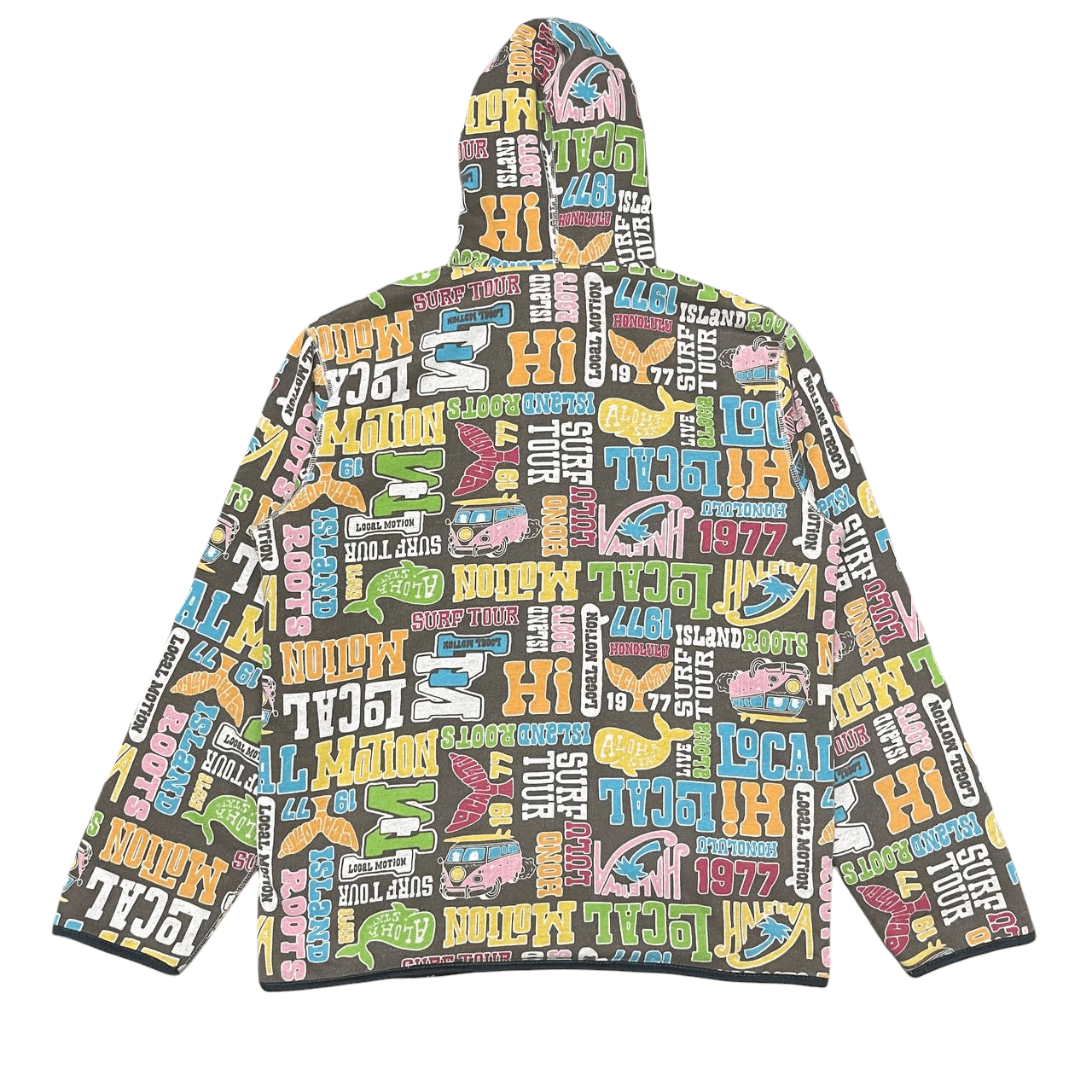 Japanese Brand Vintage Local Motion Hawaiian Surf Reversible Hooded Jacket Size US XL / EU 56 / 4 - 11 Thumbnail