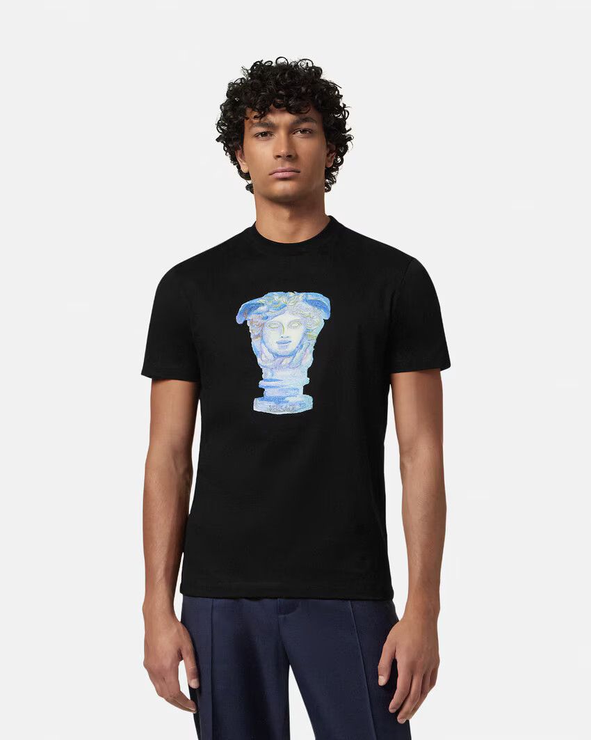 Versace o1s22i1n0125 Crewneck T-Shirt in Black Size US L / EU 52-54 / 3 - 4 Thumbnail