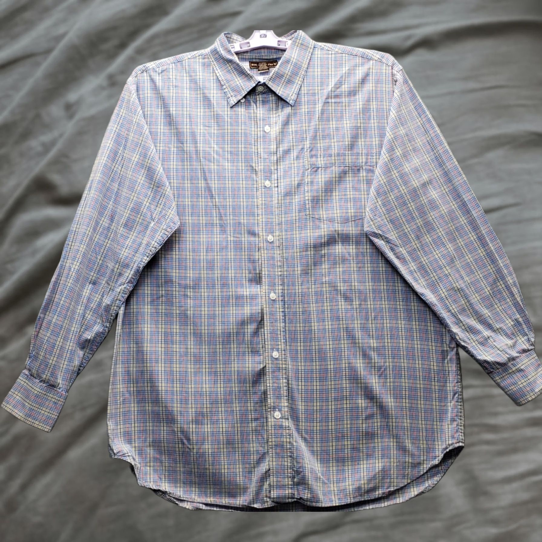 Vintage Steve & Barry's Dress Shirt Mens XL Multi Plaid Long Sleeve Collar Button Down Size 46R - 1 Thumbnail