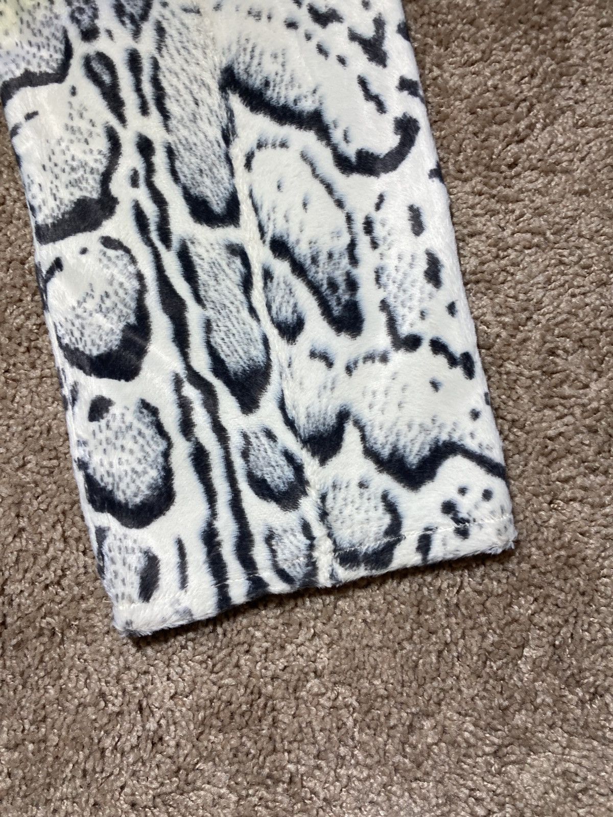 FW22 Martine Rose Faux Fur Snow Leopard Jeans 46 2022 Pile
