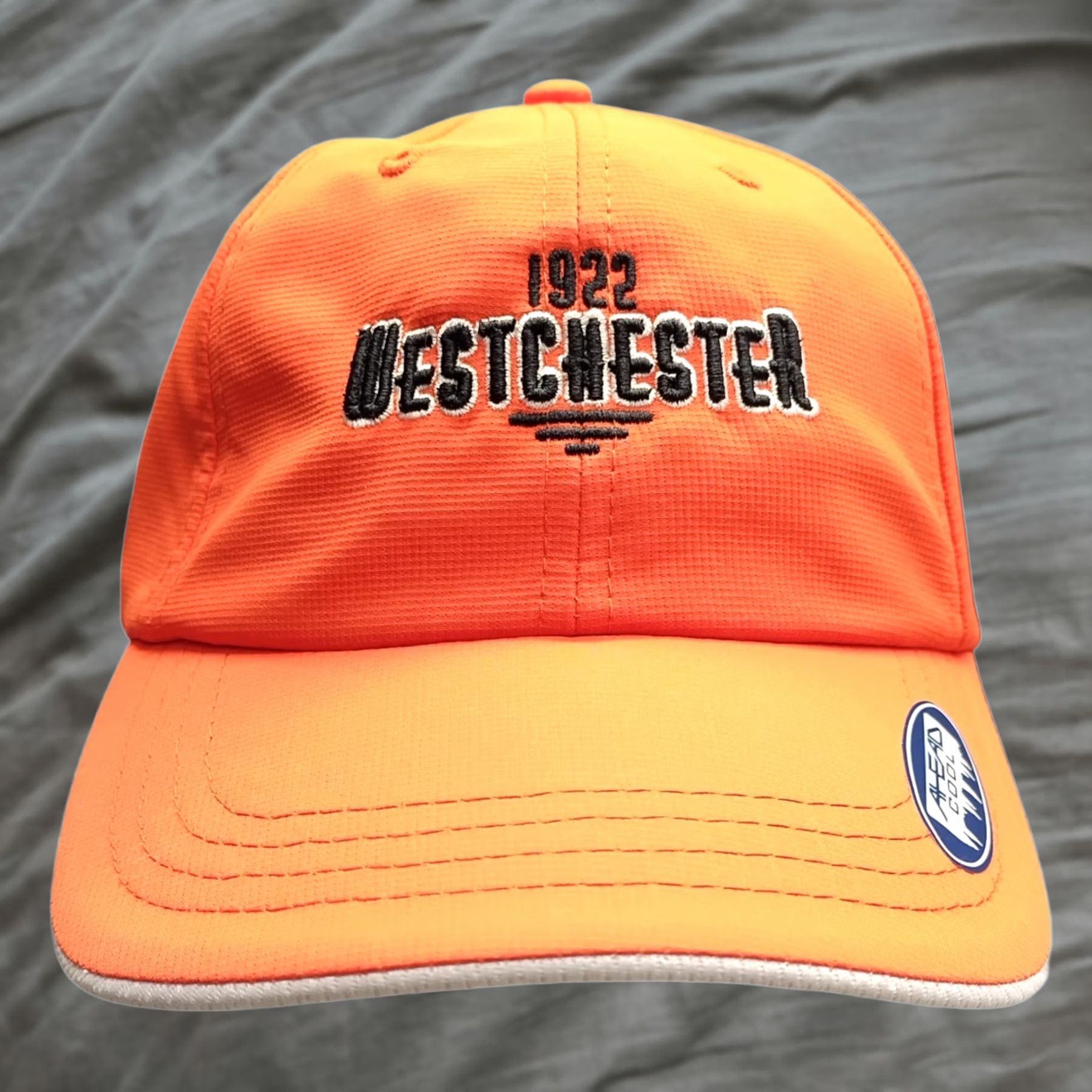 Vintage Ahead Baseball Cap Mens Size Adjustable Orange White Hook & Loop Size ONE SIZE - 1 Thumbnail