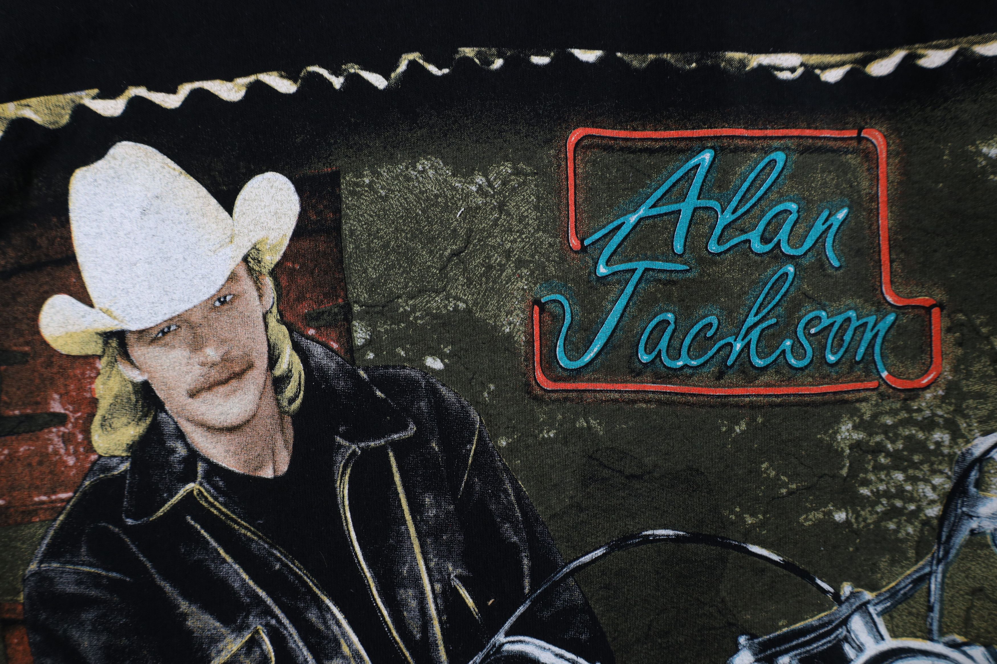 Vintage Vintage 90s Country Music Alan Jackson Band T-Shirt USA Size US L / EU 52-54 / 3 - 4 Thumbnail