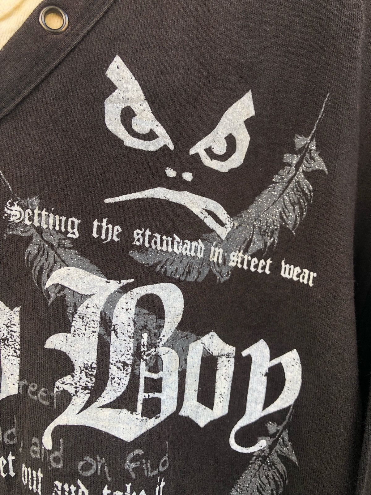 If Six Was Nine × Japanese Brand × Le Grande Bleu (L.G.B.) Badboy Faded Long Sleeve Poem ifsixwasnine Lgb Style Size US L / EU 52-54 / 3 - 5 Thumbnail