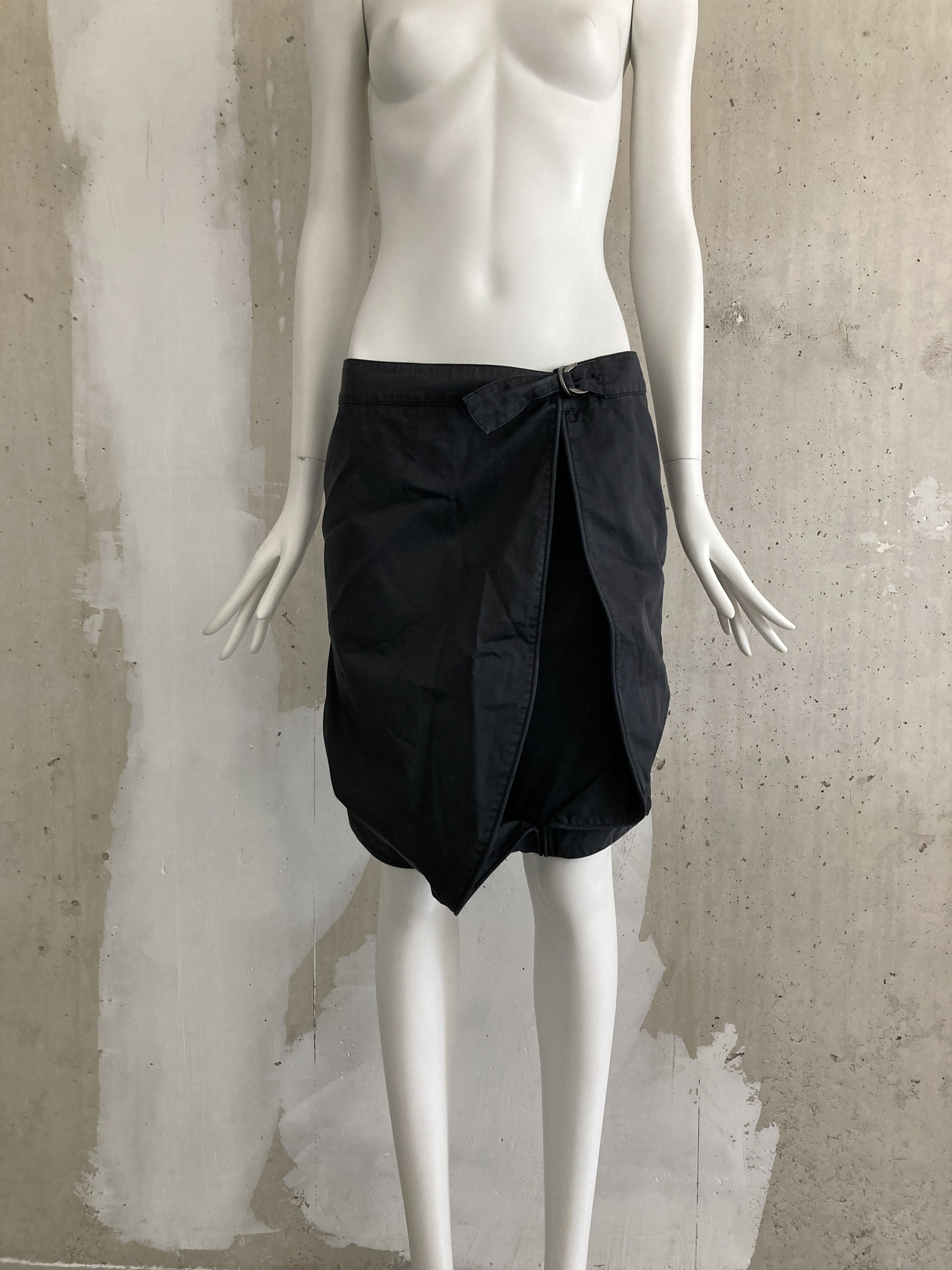Hussein Chalayan Sample Black Buckled Skirt Size 28" / US 6 / IT 42 - 1 Thumbnail