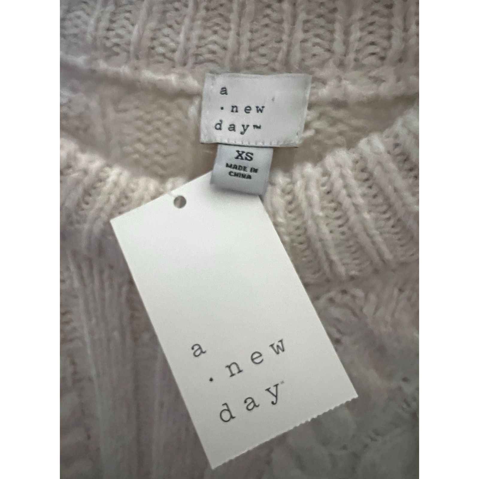 Other A New Day Cream Pullover Sweater Womens Medium Stretch New Size M / US 6-8 / IT 42-44 - 6 Thumbnail
