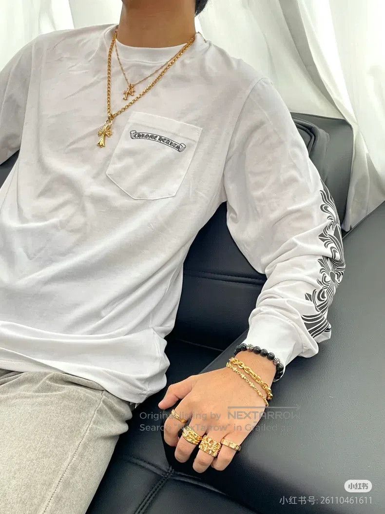 Chrome Hearts Chrome Hearts Size S White dark stripe long sleeve Size US S / EU 44-46 / 1 - 8 Thumbnail