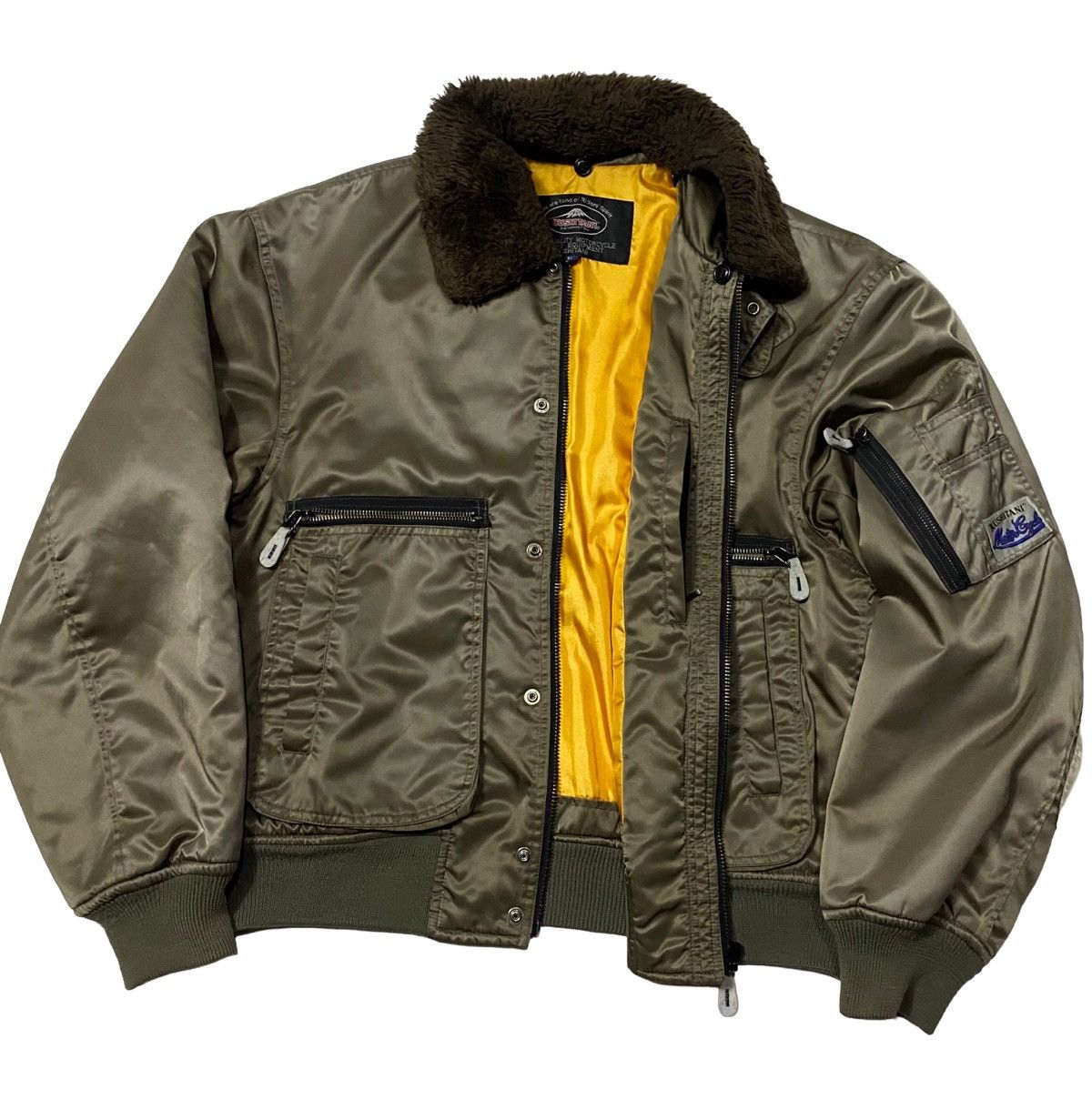 Sports Specialties KUSHITANI HAMAMATSU MOTORCYCLE FUR BOMBER JACKET Size US L / EU 52-54 / 3 - 9 Thumbnail