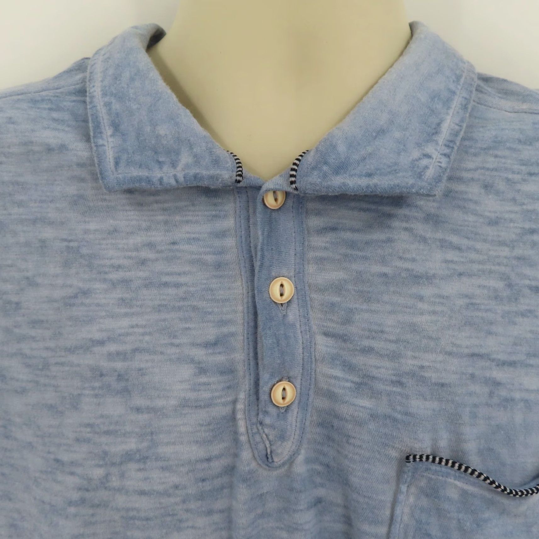 Tommy Bahama Tommy Bahama Polo Shirt Men XL Blue Short Sleeve Cotton Burnout Casual Shirt Size US XL / EU 56 / 4 - 4 Thumbnail