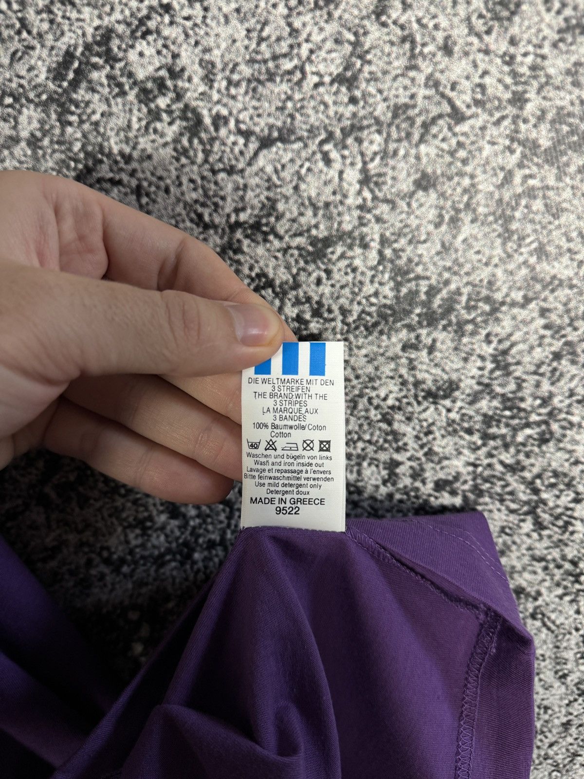 Adidas Adidas Vintage 90s Henley Purple Shirt Balloon Sleeve Size L Size US L / EU 52-54 / 3 - 11 Thumbnail