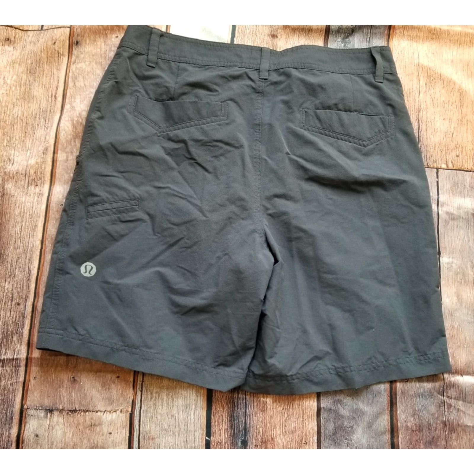 Lululemon Lululemon Mens 32 Kahuna Comic Strip Chino Shorts Solid Charcoal Gray Size US 32 / EU 48 - 3 Thumbnail