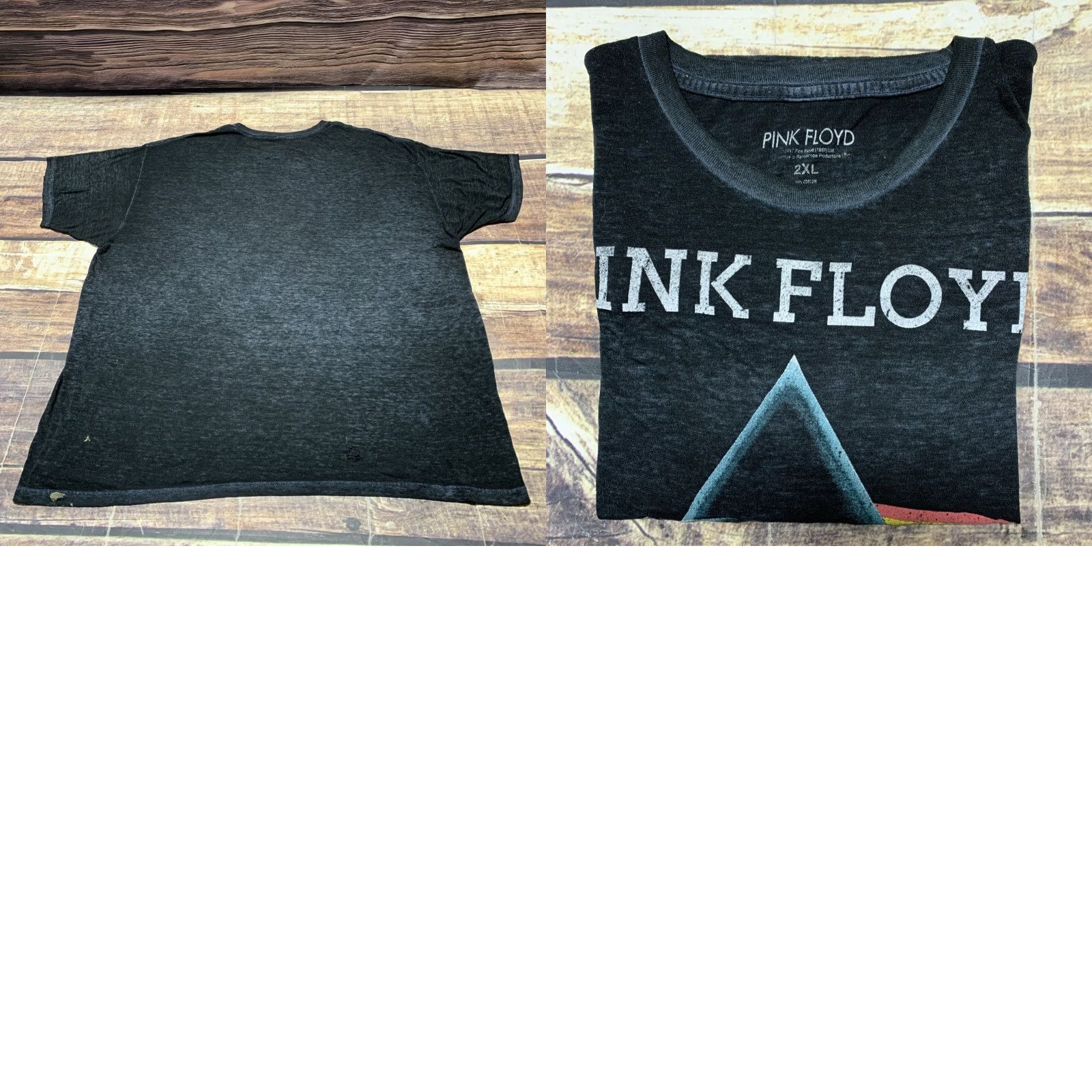Vintage Pink Floyd T-Shirt Mens Dark Side Of The Moon Graphic 2017 2XL Black Crew Neck Short Sleeve Cotton Blend Logo 1987 Vintage: No Size US XXL / EU 58 / 5 - 8 Thumbnail