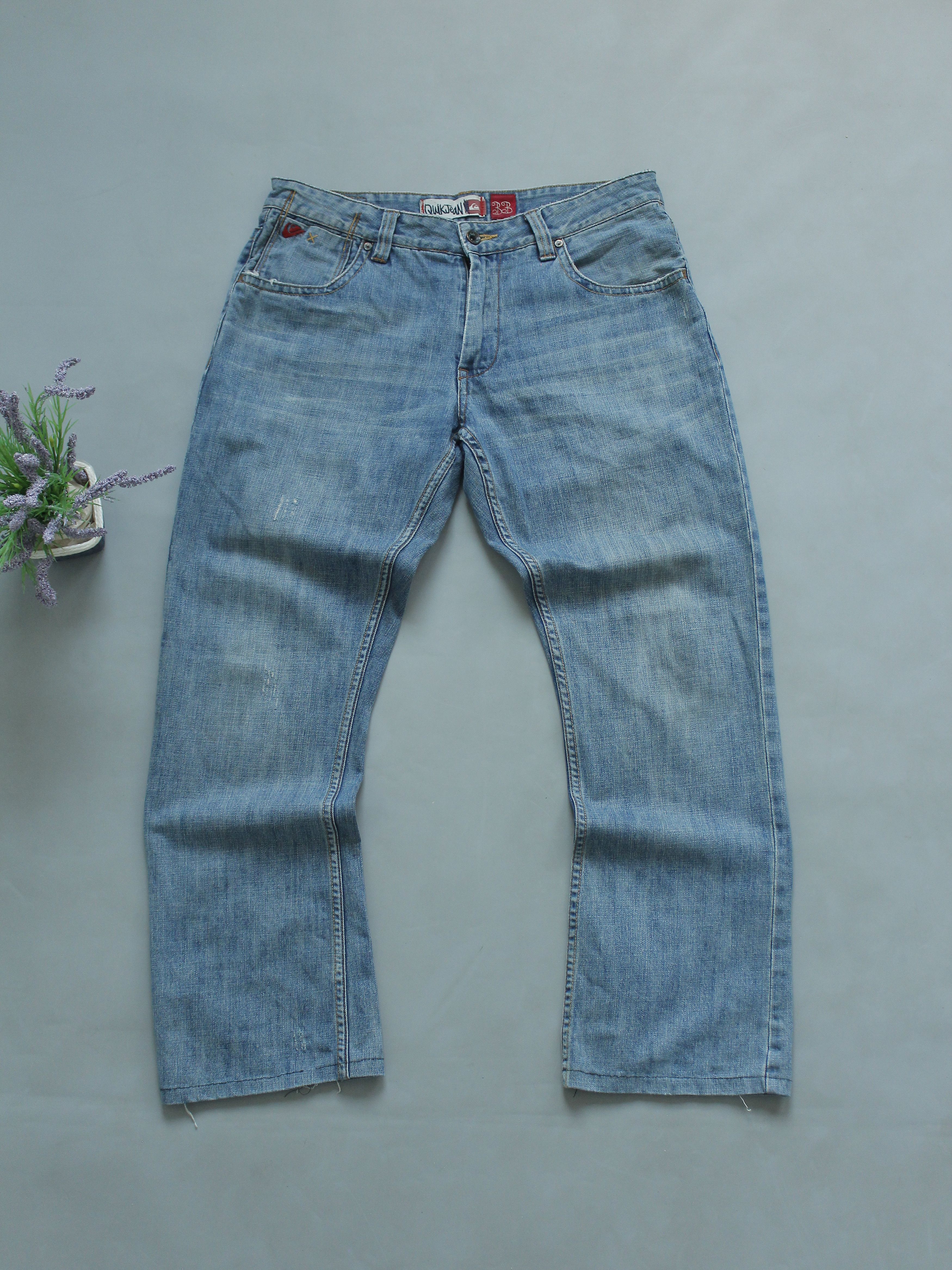 Quiksilver × Vintage QUIKSILVER QUIKJEAN MENS DENIM JEANS STRAIGHT SKATE BAGGY Size US 33 - 2 Thumbnail