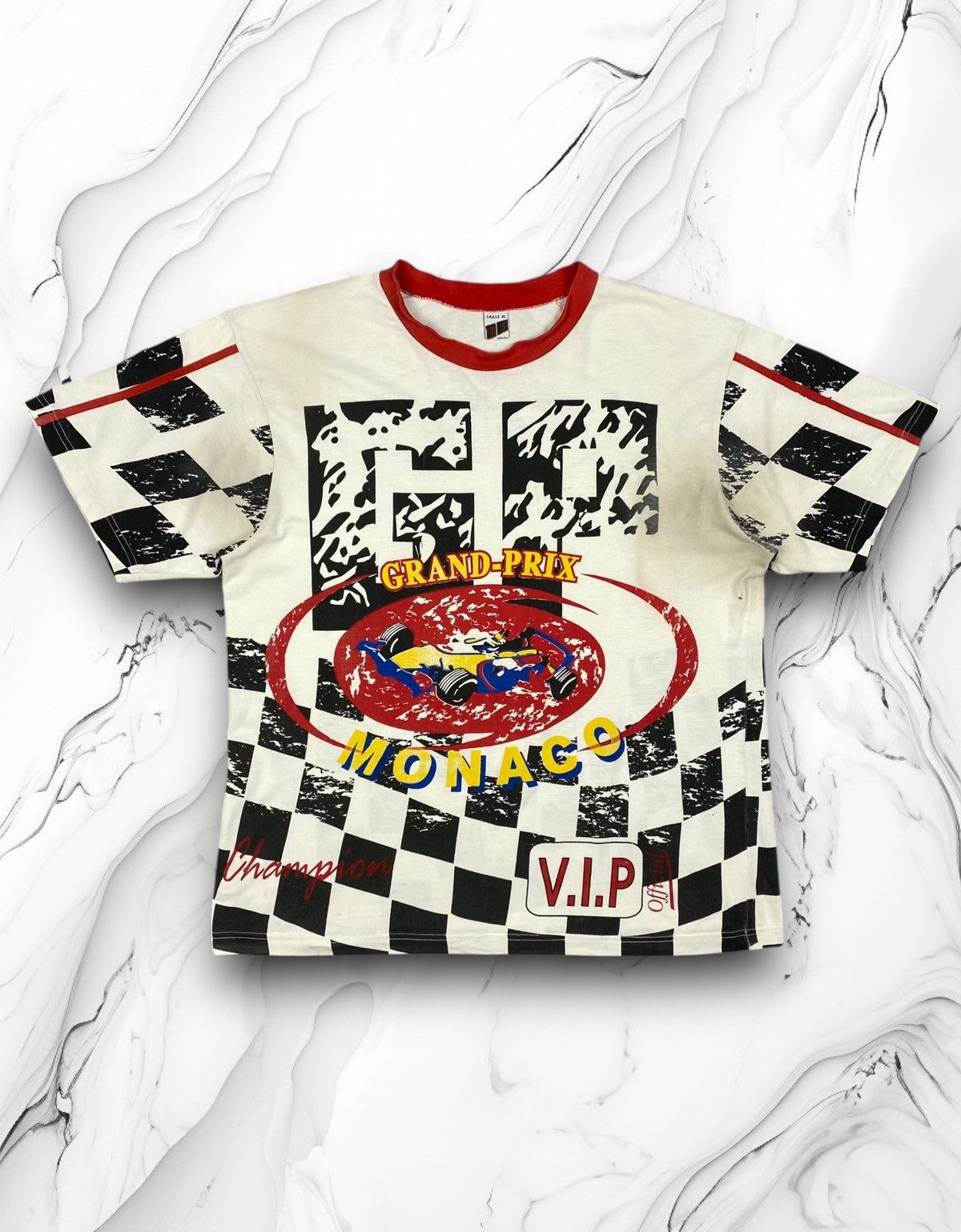 Vintage Vintage 90s Monaco Grand Prix AOP Racing Tee Size US XL / EU 56 / 4 - 1 Thumbnail
