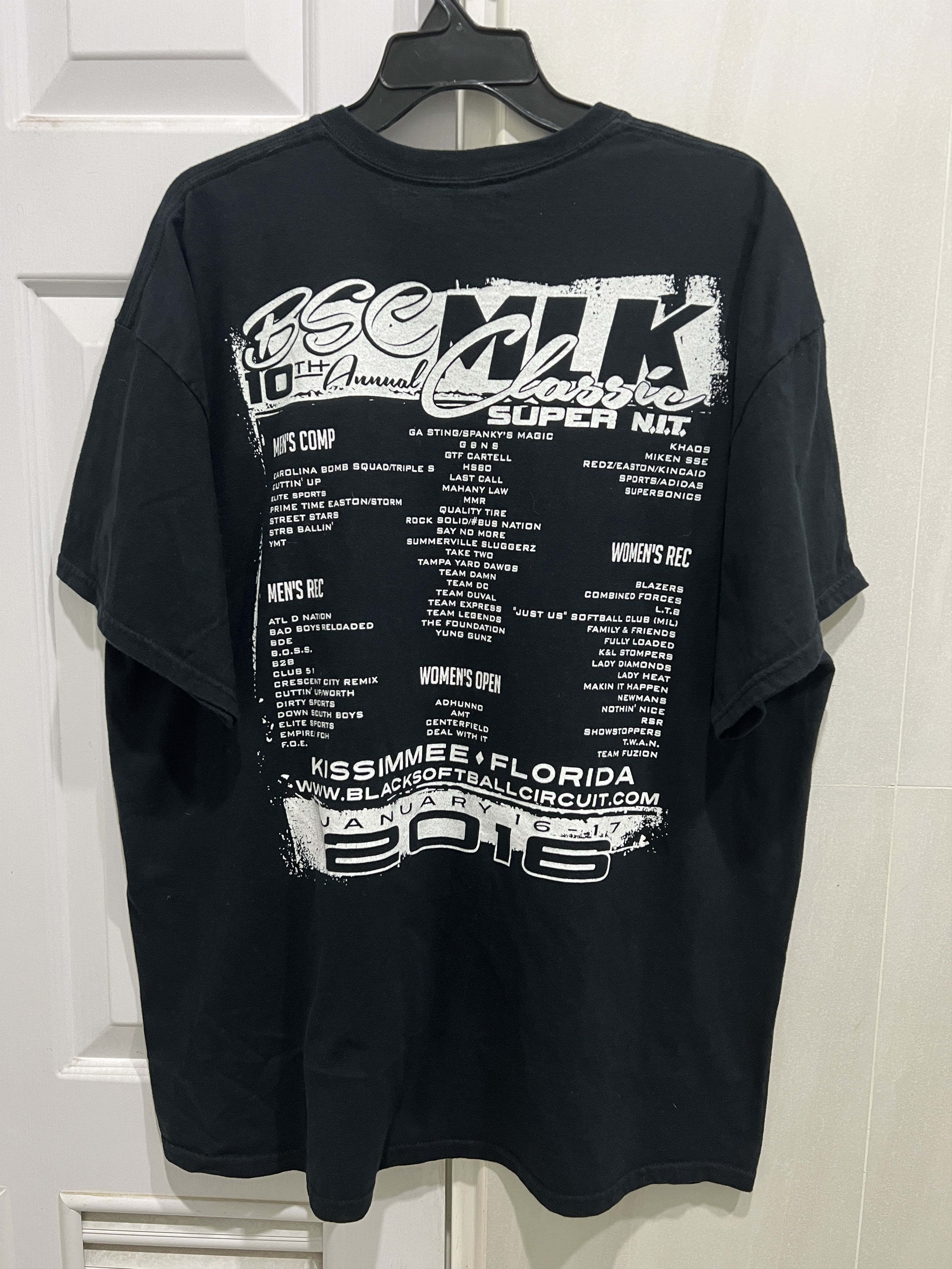 Rap Tees Martin Luther King MLK black softball circuit Promo Tee 2XL Size US XXL / EU 58 / 5 - 2 Thumbnail