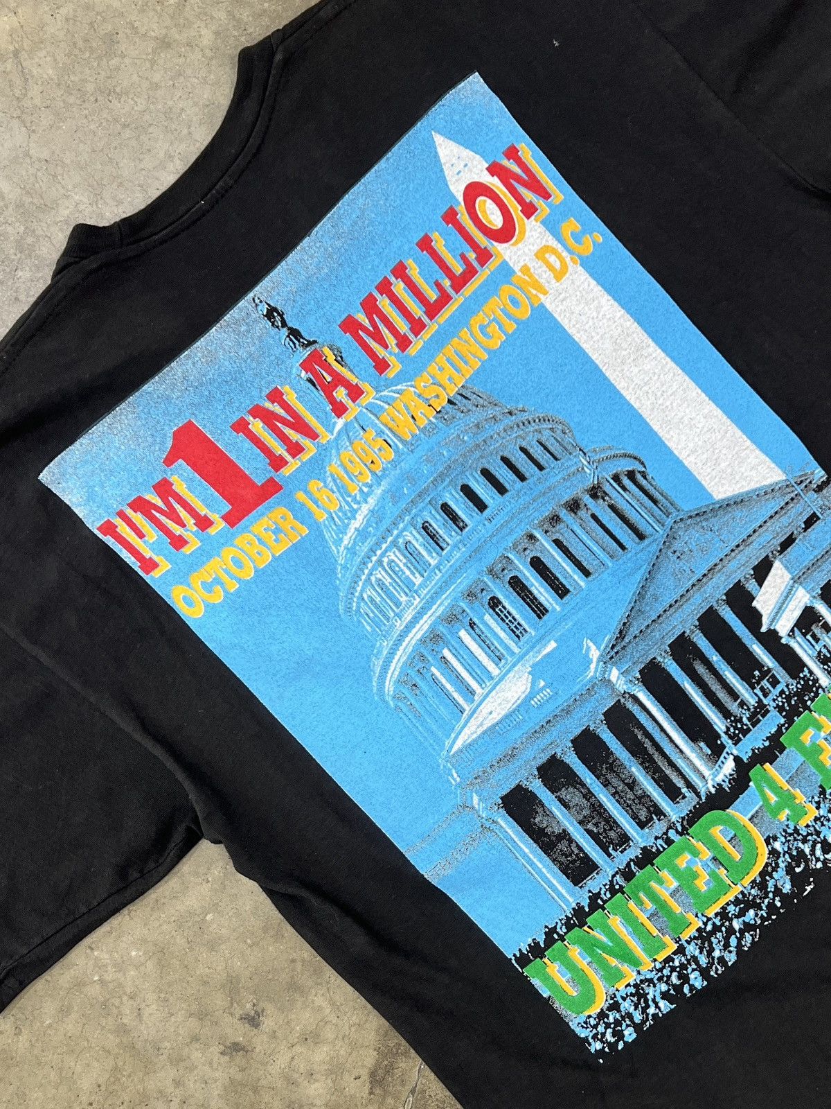Vintage Vintage 1995 Million Man March Rap Tee Farrakhan XXL Size US XXL / EU 58 / 5 - 4 Thumbnail