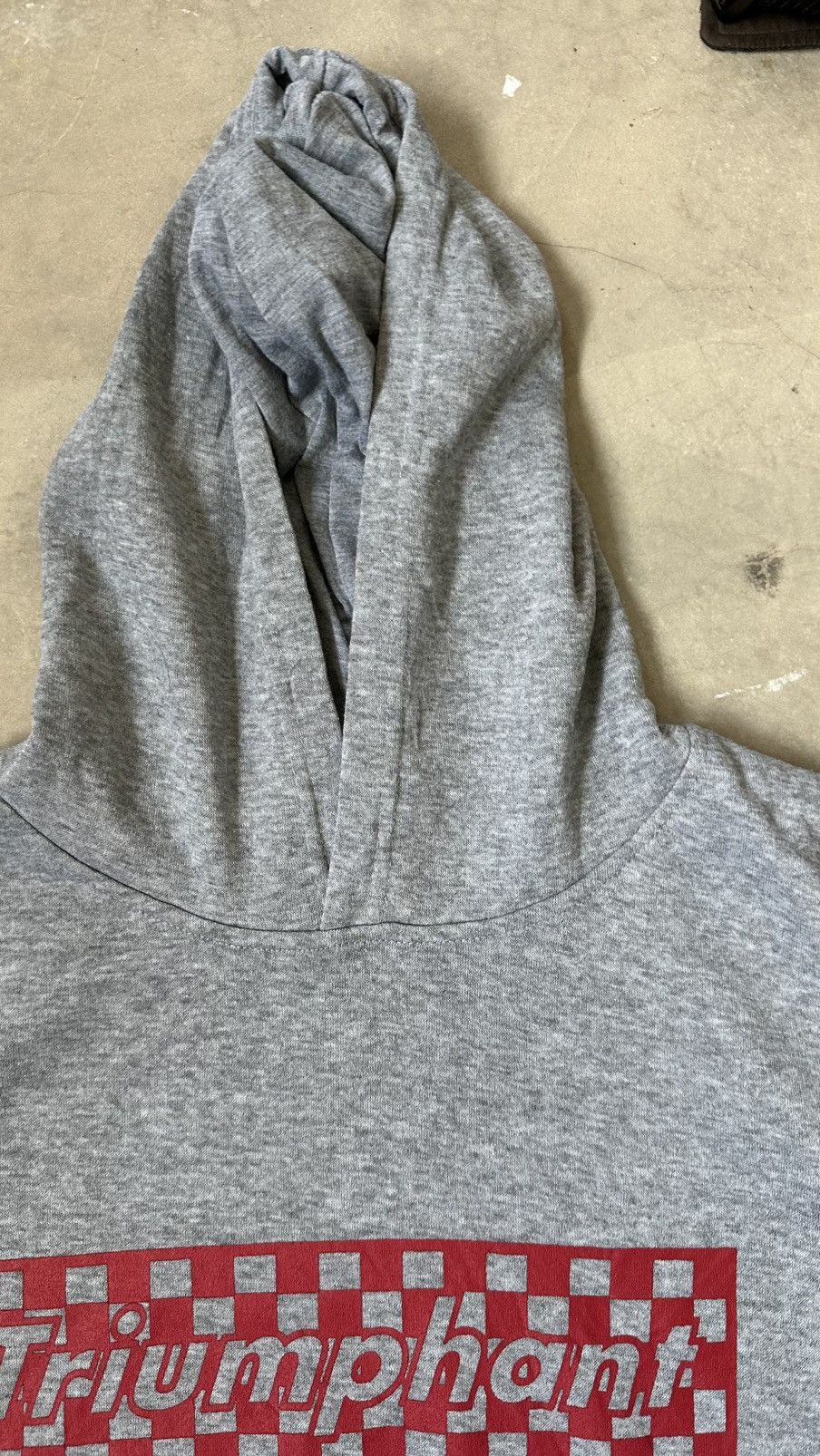 Japanese Brand VINTAGE OBLO DESIGN TRIUMPHANT HOODIE Size US XXL / EU 58 / 5 - 5 Thumbnail