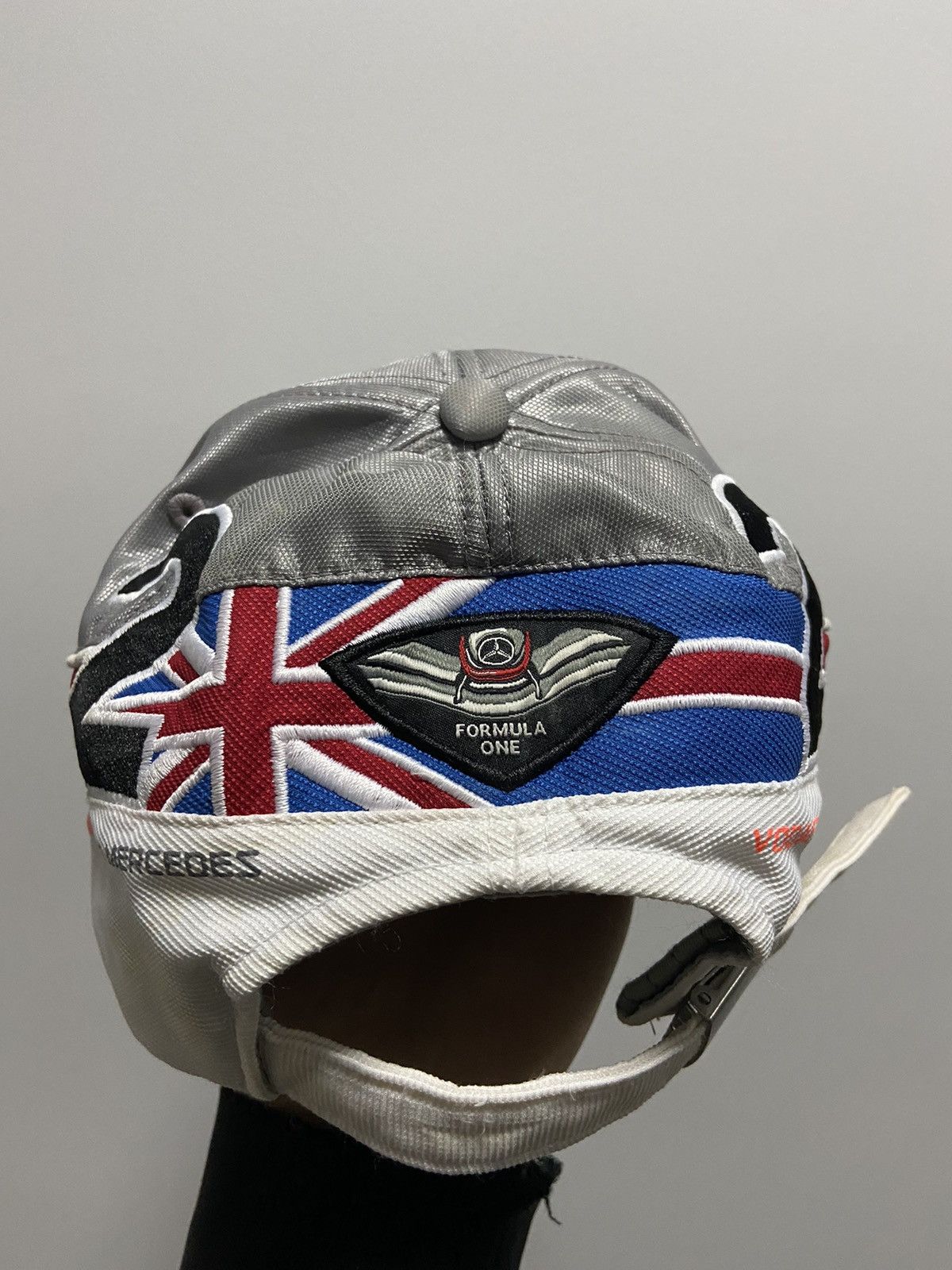 Mercedes-Benz × Vintage Mercedes Benz Cap Lewis Hamilton Vintage Racing Big Logo Size ONE SIZE - 5 Thumbnail