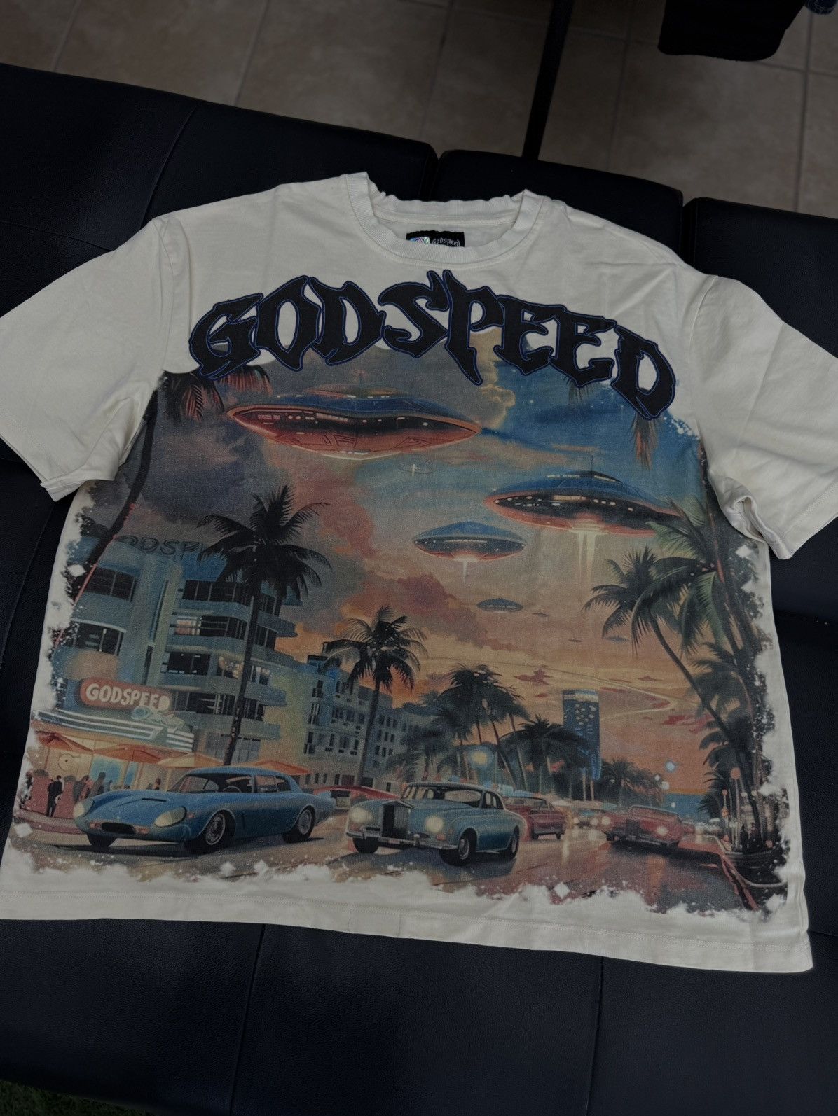 Godspeed Godspeed UFO Miami Tee Shirt Size XXL (NEW) Size US XXL / EU 58 / 5 - 1 Thumbnail