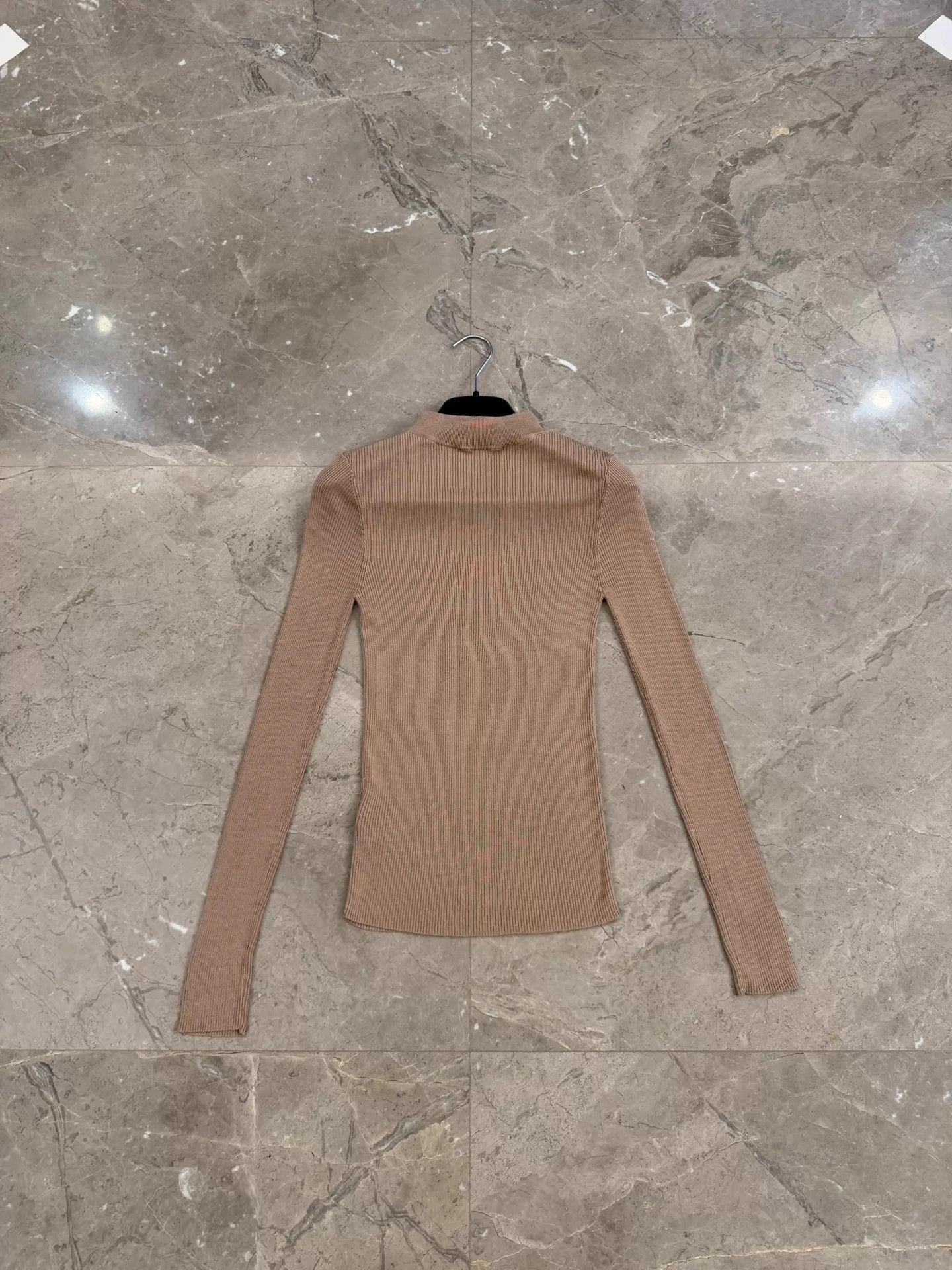 Saint Laurent Paris SL Gold Label Wool Turtle Slim Light Brown Size M / US 6-8 / IT 42-44 - 2 Thumbnail