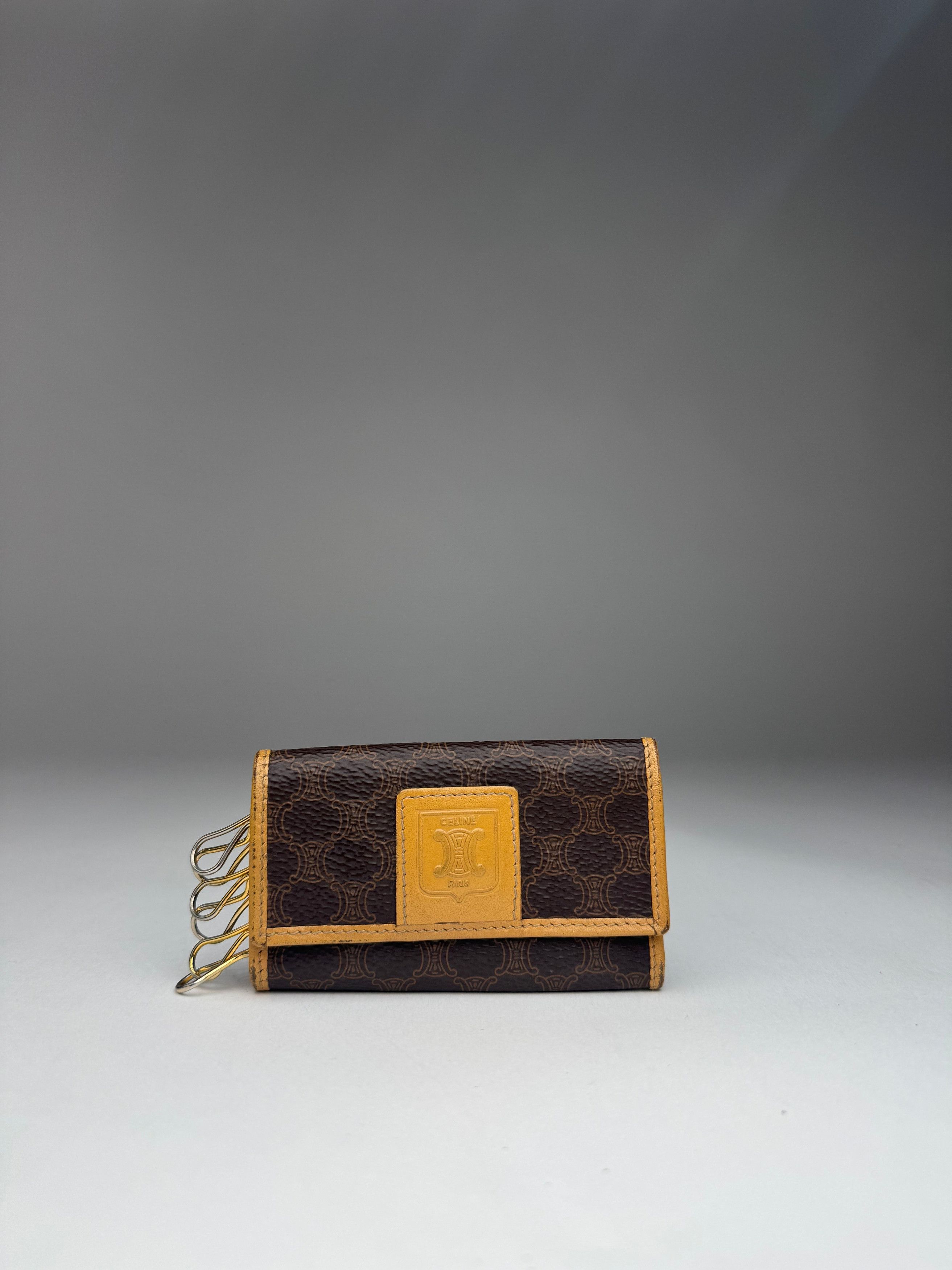 Celine Vintage Paris Leather Monogram Key Holder Size ONE SIZE - 1 Thumbnail