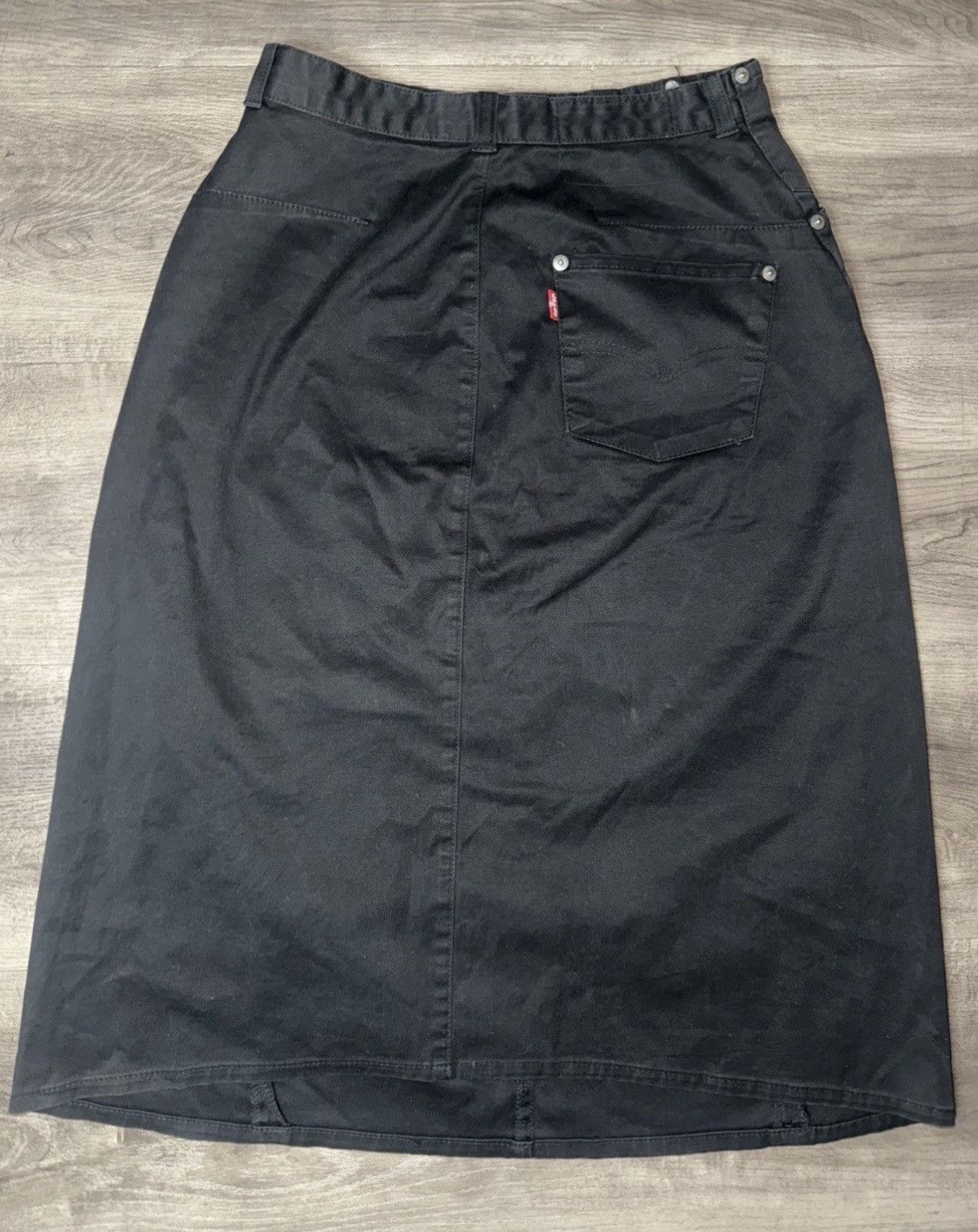 Levi's Levi's Engineered Jeans Black Denim Skirt Japan Size M Size 29" - 6 Thumbnail