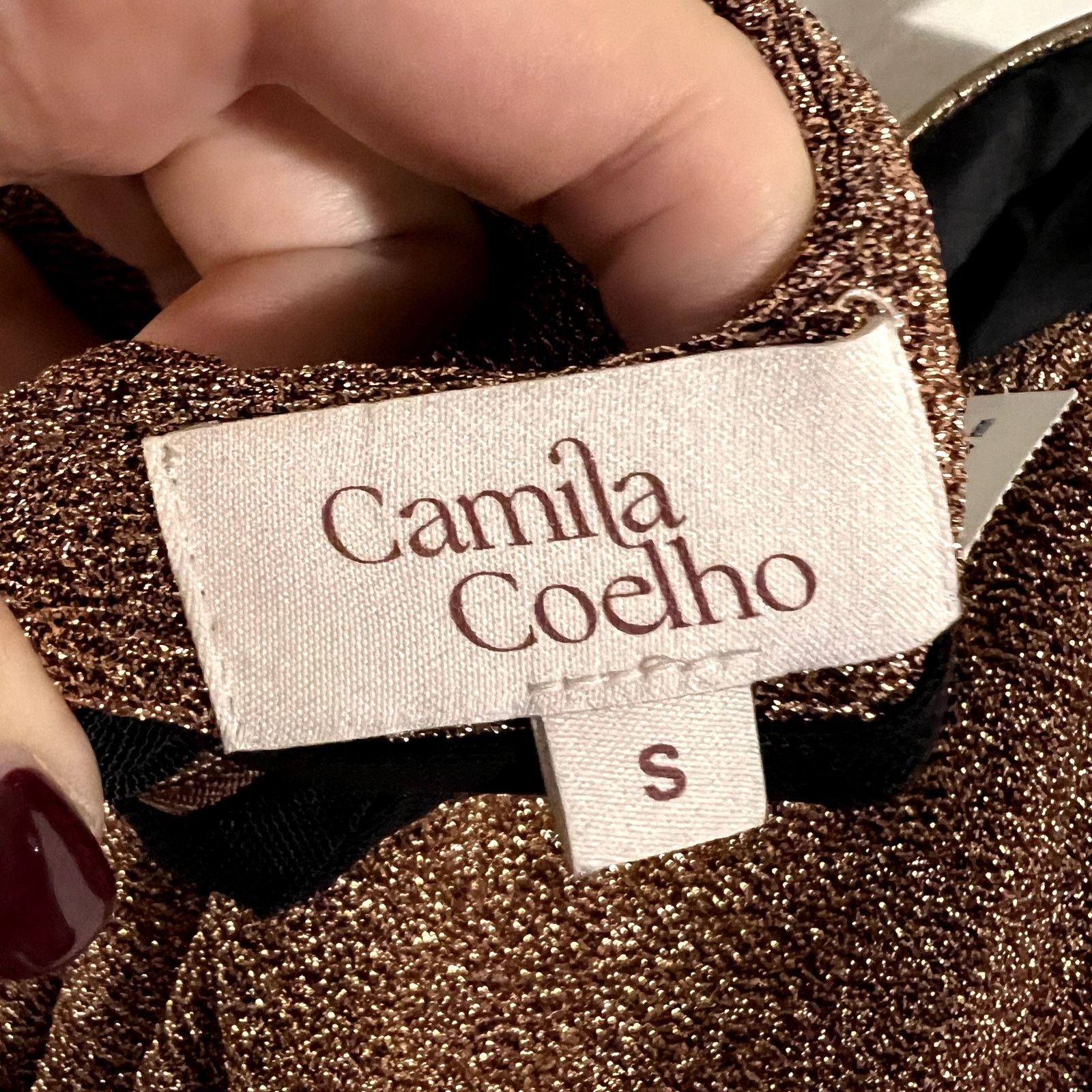 Camila Coelho Camila Coelho Donna Gown in Copper Metallic gold size S D1 Size S / US 4 / IT 40 - 7 Thumbnail