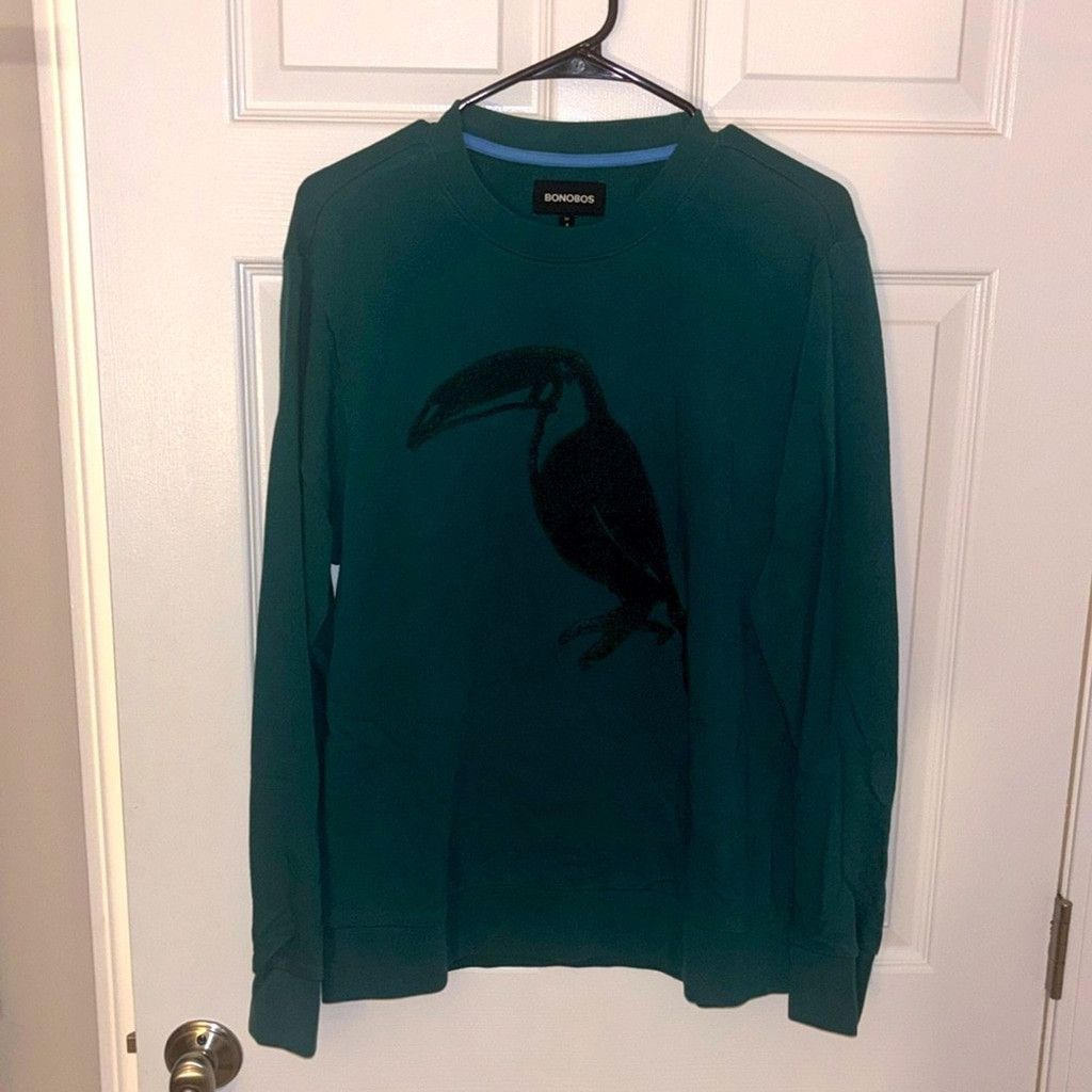 Bonobos Bonobos Men's Slim Fit Toucan Crewneck Sz Medium Size US M / EU 48-50 / 2 - 1 Thumbnail