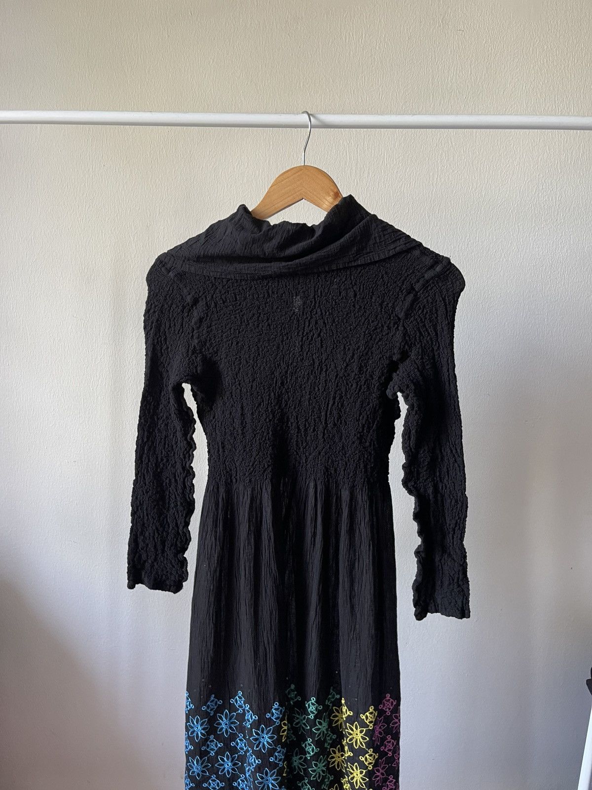 Issey Miyake Issey Miyake Mee Dress Flower Embroidered Size S / US 4 / IT 40 - 7 Thumbnail