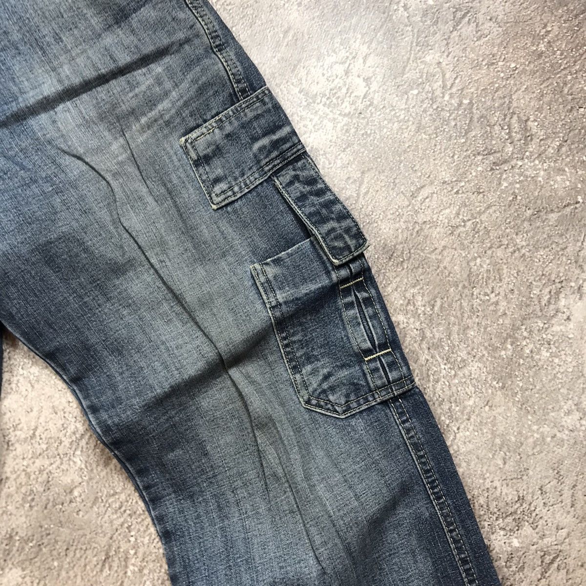 Vintage Vintage 90s Baggy Cargo Pants Distressed Thrashed Grunge 34 Size US 34 / EU 50 - 4 Thumbnail