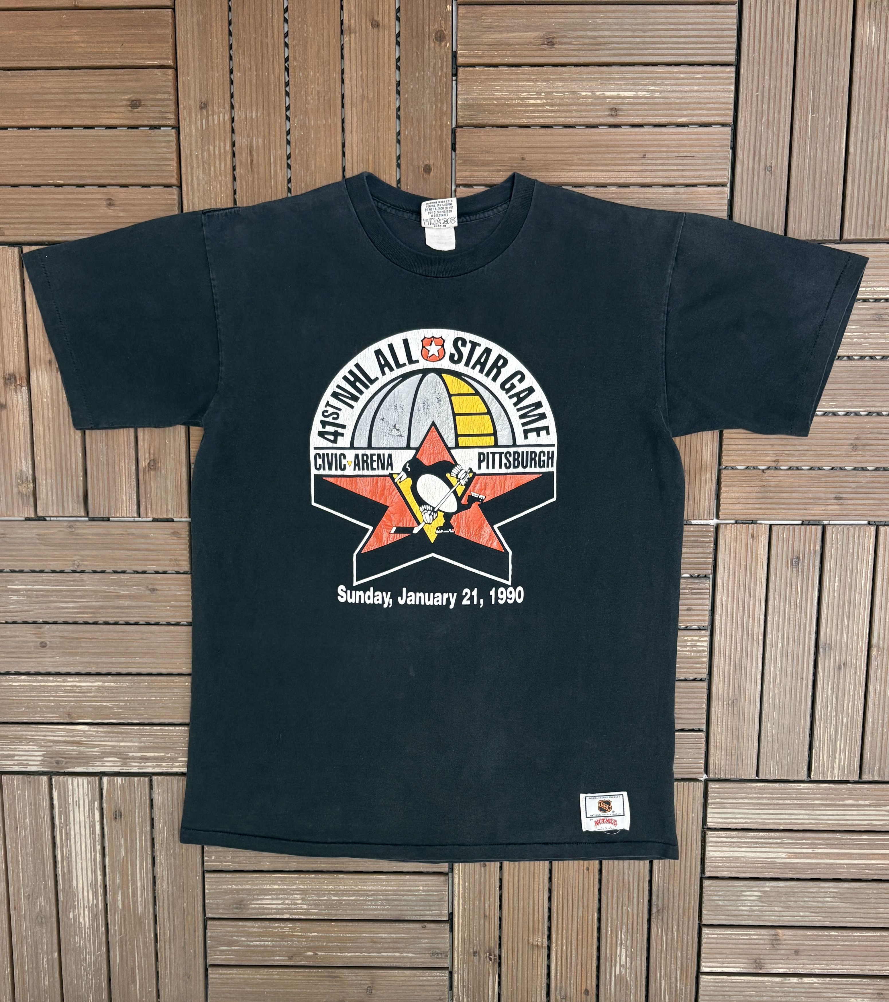 Nutmeg × Vintage 41st NHL All Star Game Pittsburgh Vintage T-Shirt Tee Size US XL / EU 56 / 4 - 1 Thumbnail