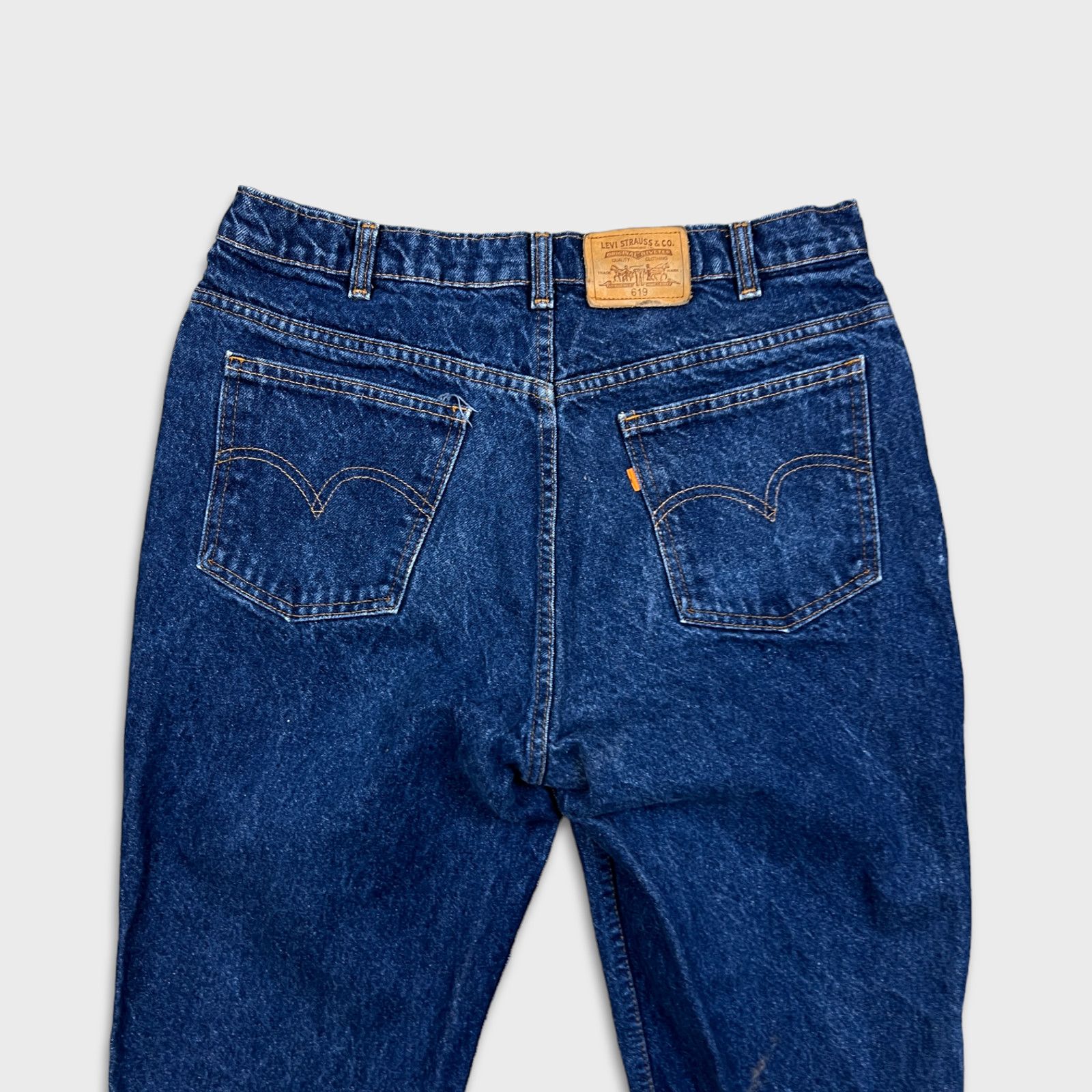 Levi's × Vintage Vintage Levi's 619 Jeans 33x30 Orange Tab Wide 90s Denim Size US 33 - 5 Thumbnail