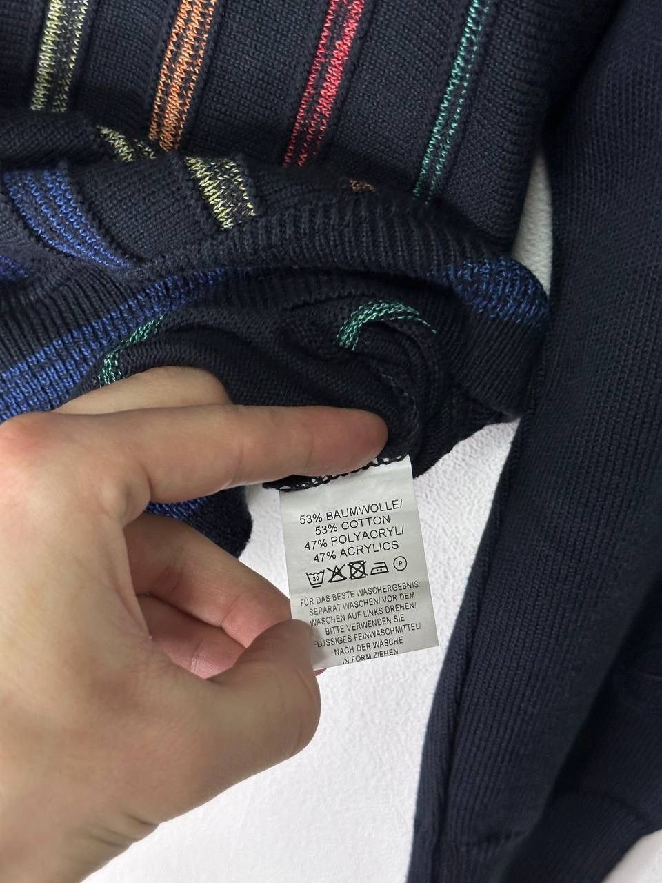 Carlo Colucci Carlo Colucci Knit Sweater Made in Italy Multicolor Striped Size US M / EU 48-50 / 2 - 9 Thumbnail