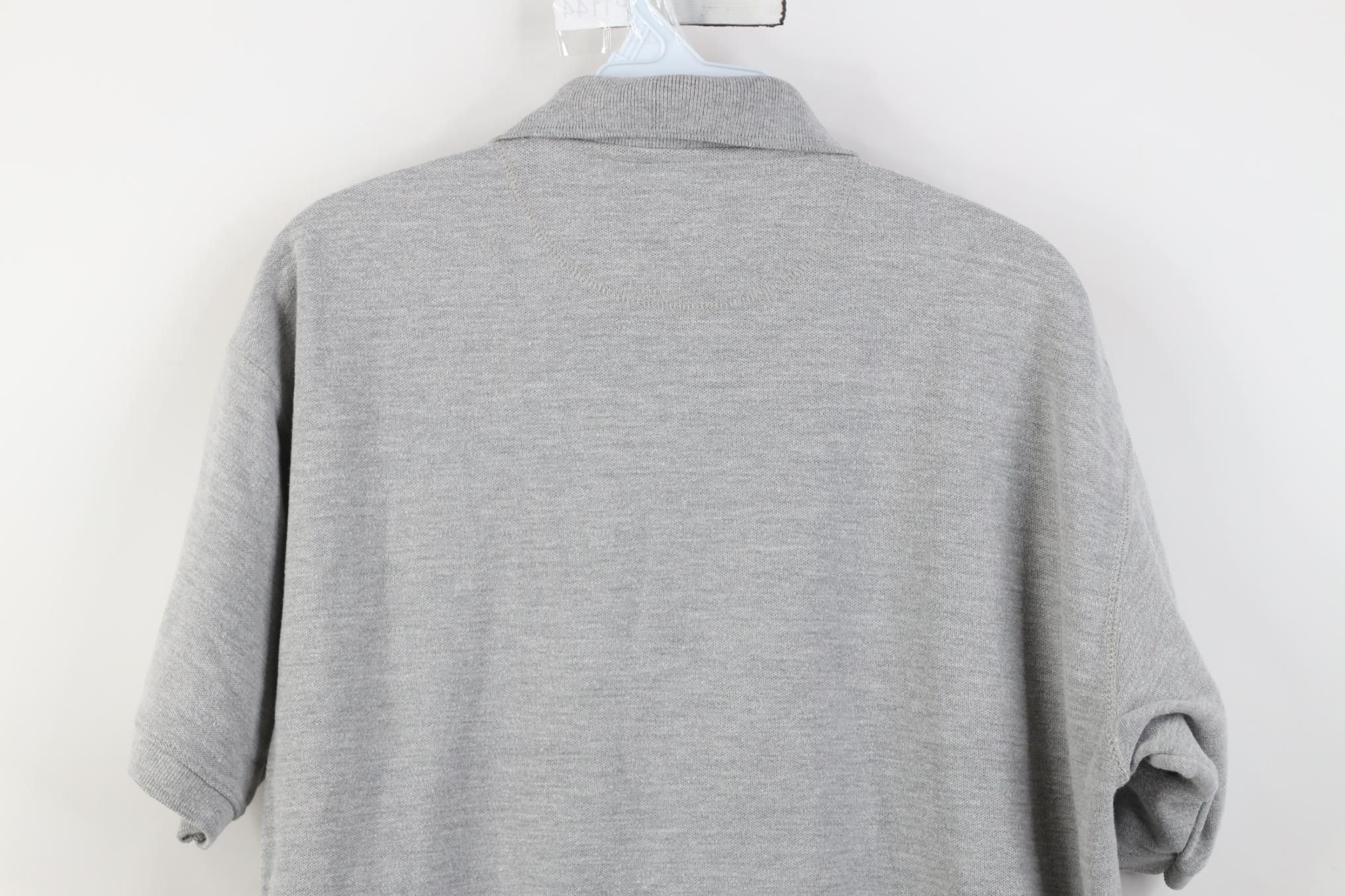 Vintage Vintage 90s Streetwear Collared Golf Polo Shirt Gray Cotton Size US M / EU 48-50 / 2 - 13 Thumbnail