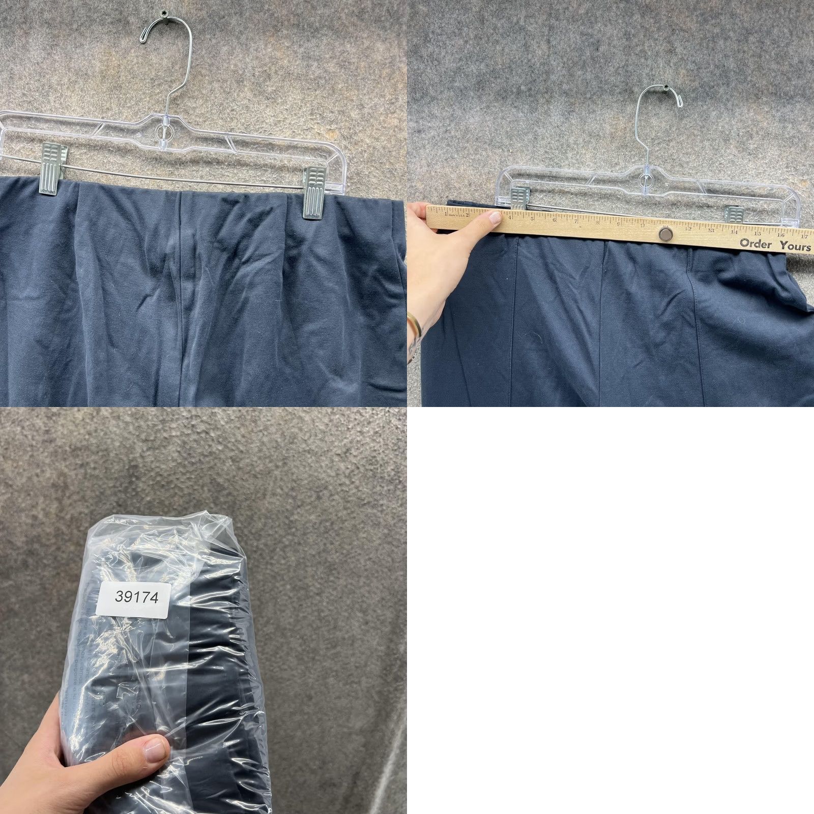 J. Jill VINTAGE? No. J. Jill Pants Womens Medium Black Ponte Slim Leg Dressy Work Elastic Waist Pockets Tapered Office Shoes? Size 32" / US 10 / IT 46 - 8 Thumbnail