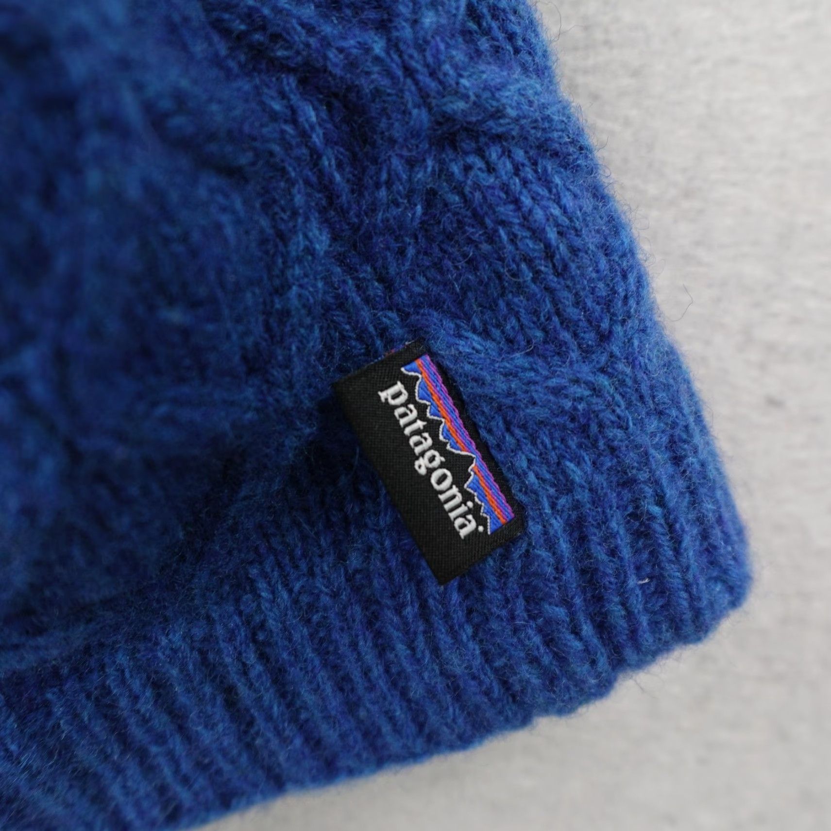 Patagonia Patagonia Beanie Womens OSFA Honeycomb Blue Wool Blend Cable Knit Snow Hat Cap Size ONE SIZE - 2 Thumbnail