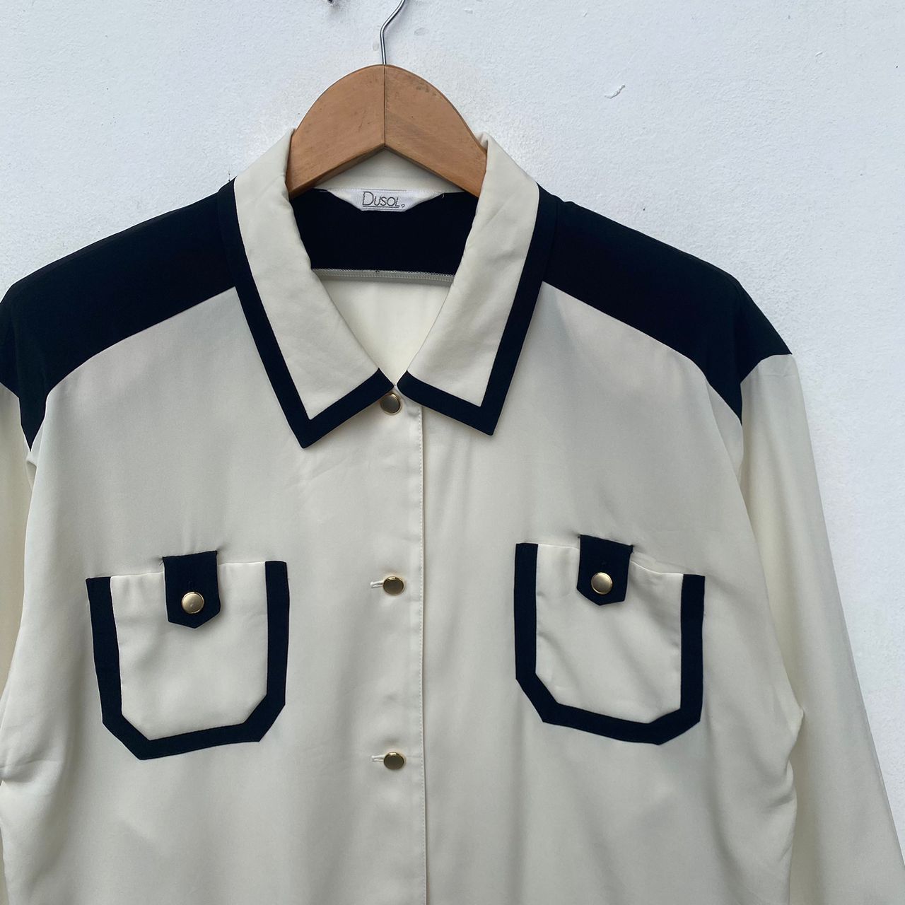 Vintage VINTAGE BLOUSE MEDIUM SIZE CREAM WHITE COLOUR Size M / US 6-8 / IT 42-44 - 3 Thumbnail