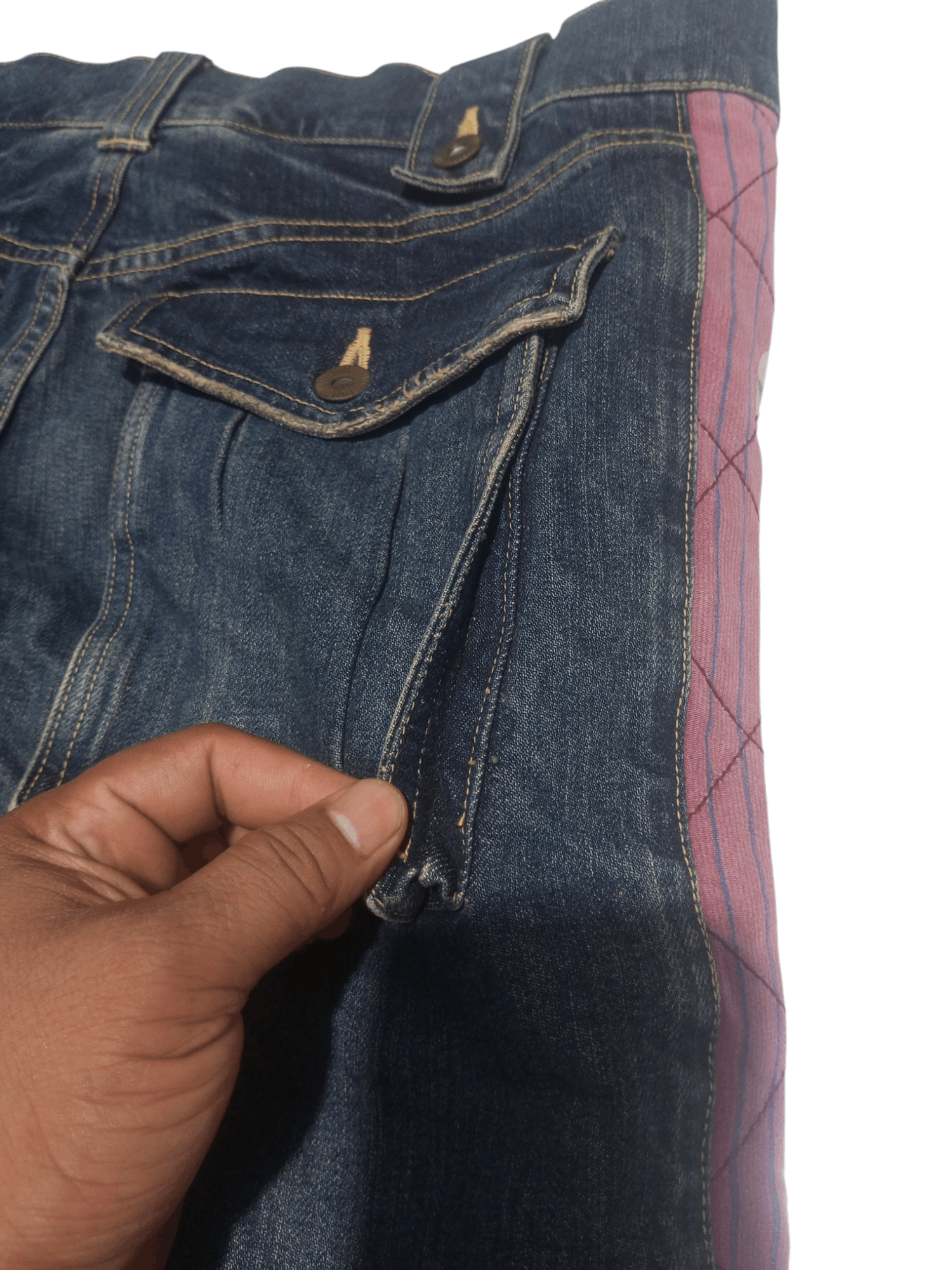 If Six Was Nine × Japanese Brand × Le Grande Bleu (L.G.B.) Mizra jeans kyoto distressed 3D pocket bootcut denim Size US 32 / EU 48 - 12 Thumbnail