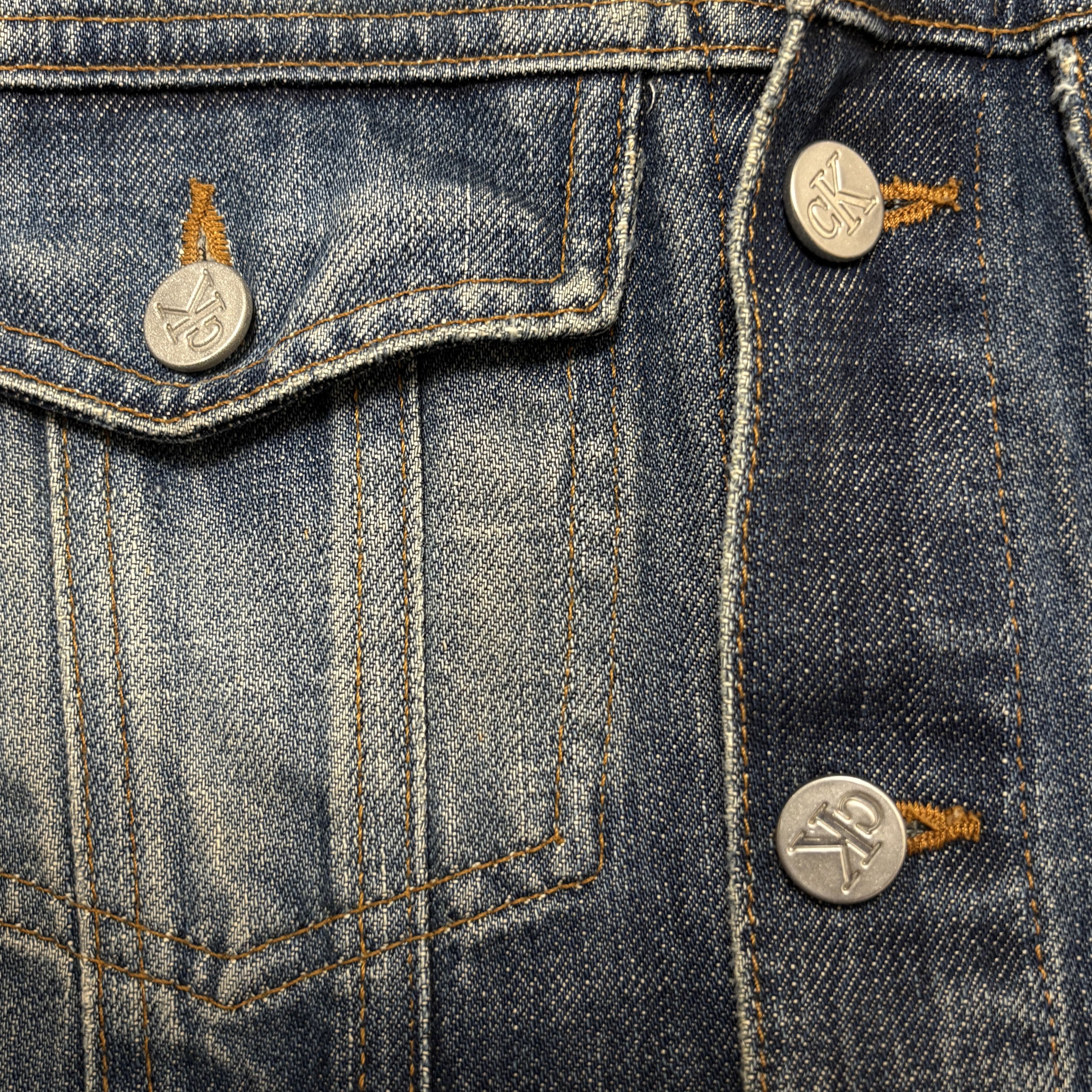 Calvin Klein Vintage Calvin Klein Jeans Y2K Womens Denim Jacket Trucker Size L / US 10 / IT 46 - 10 Thumbnail