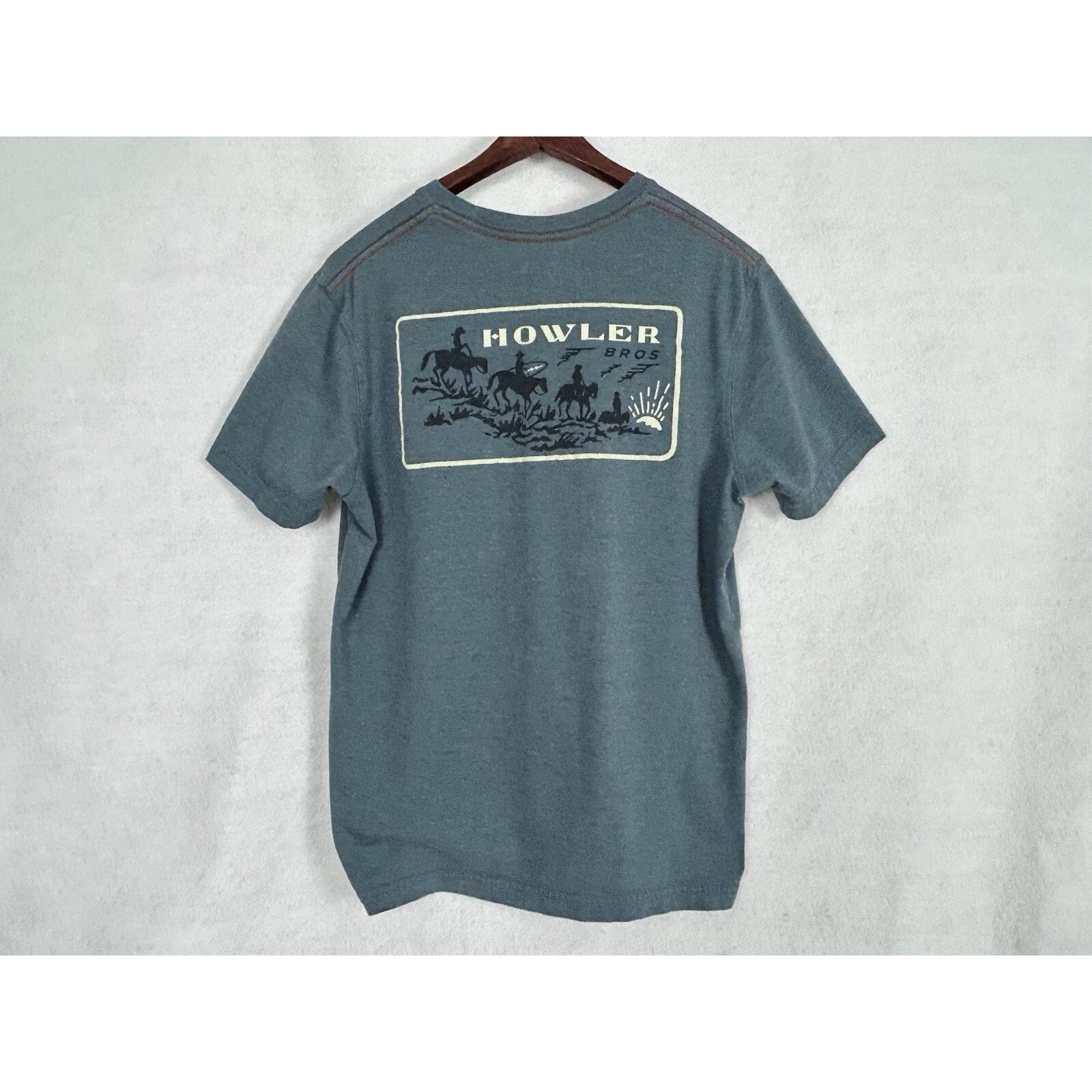 Howler Brothers Howler Bros M Pocket T Shirt Blue Western Cowboy Graphic Size US M / EU 48-50 / 2 - 5 Thumbnail
