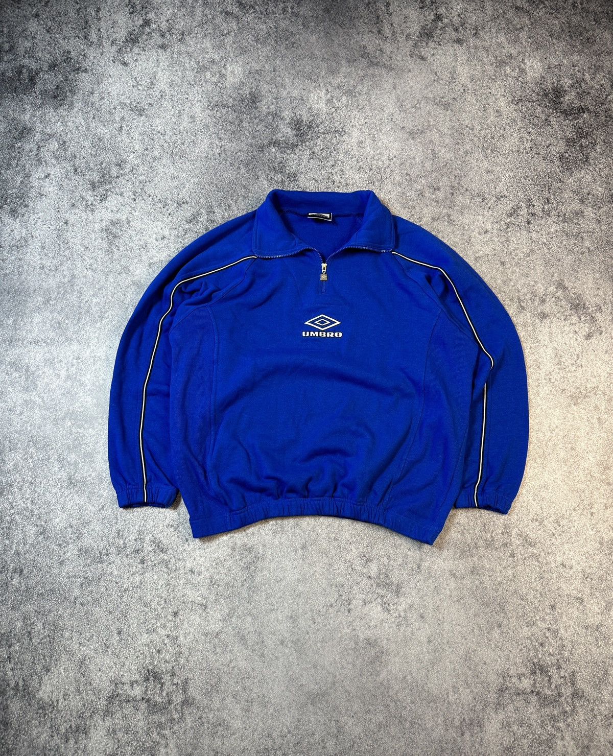 Umbro × Vintage Vintage Umbro Big Logo 1/4 Zip Sweater Rare Sweatshirt M Size US M / EU 48-50 / 2 - 1 Thumbnail