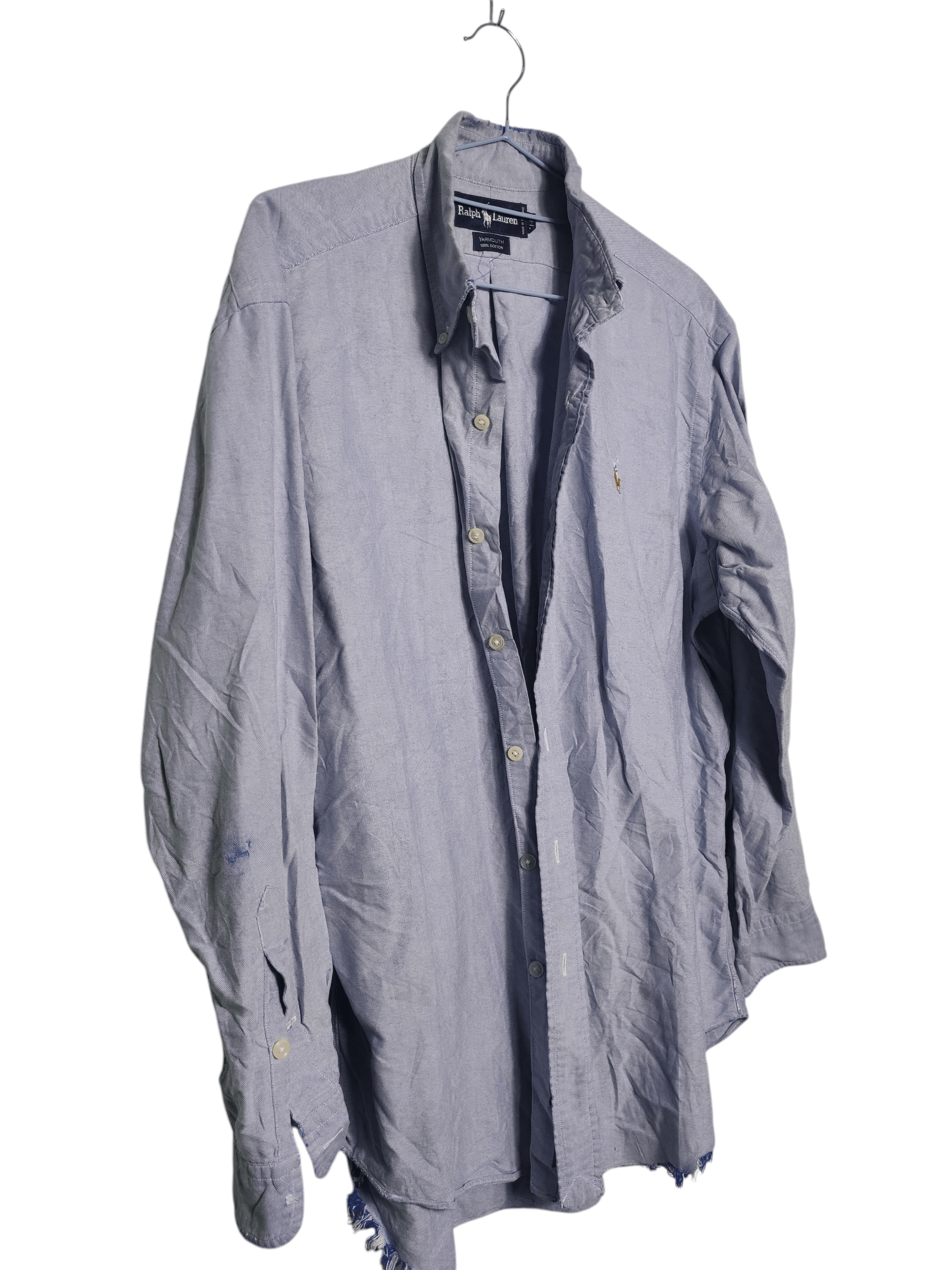 Polo Ralph Lauren Vintage Distressed Polo Ralph Lauren Long Sleeve shirt Size US XL / EU 56 / 4 - 2 Thumbnail